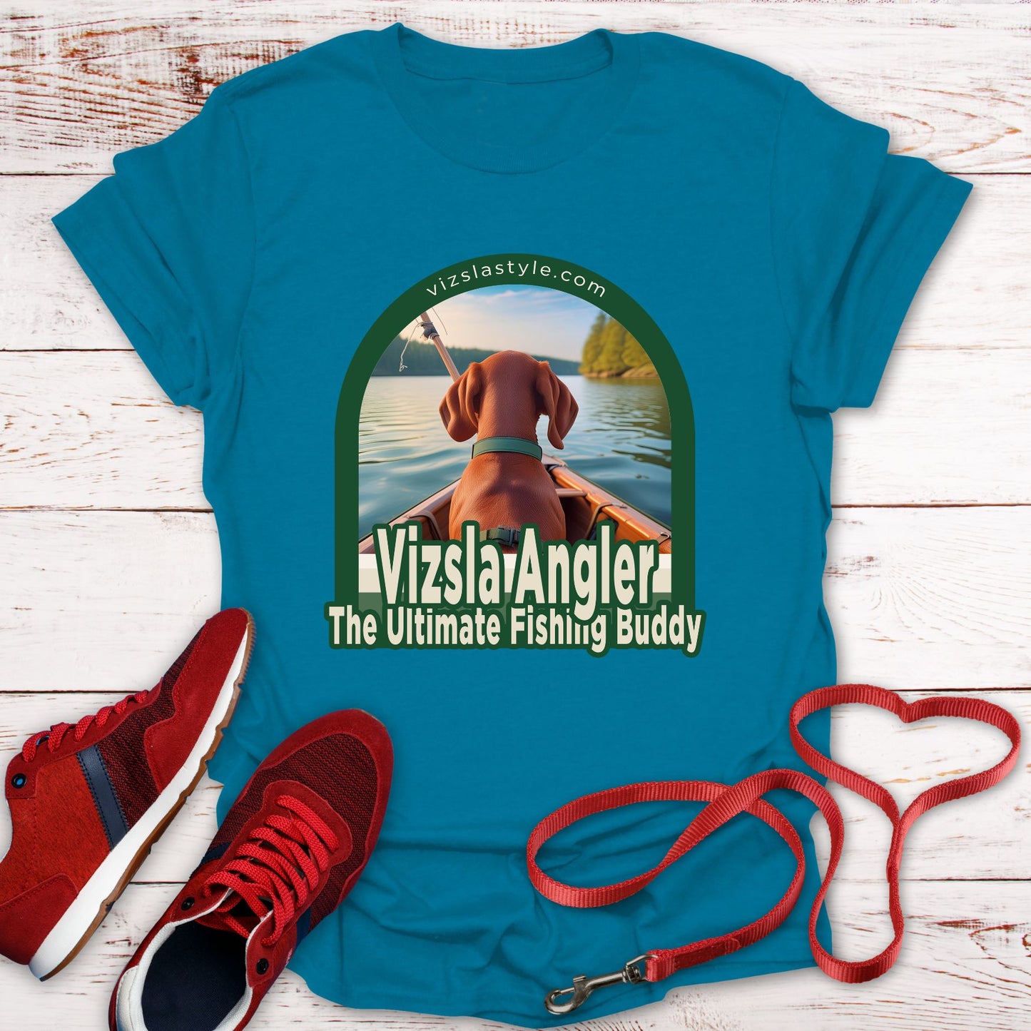 Vizsla Angler, The Ultimate Fishing Buddy! t-shirt