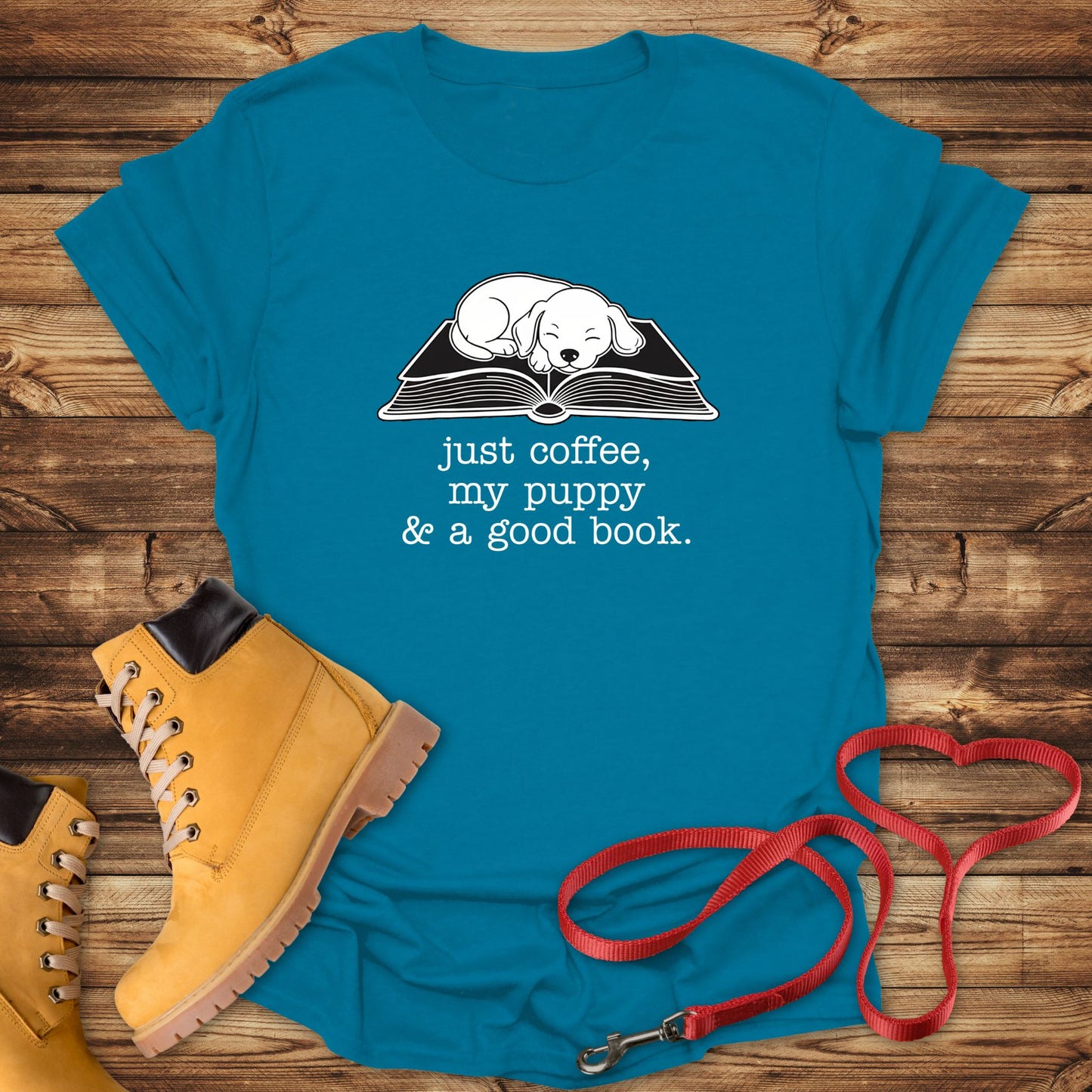 Coffee, My Puppy, and a Good Book