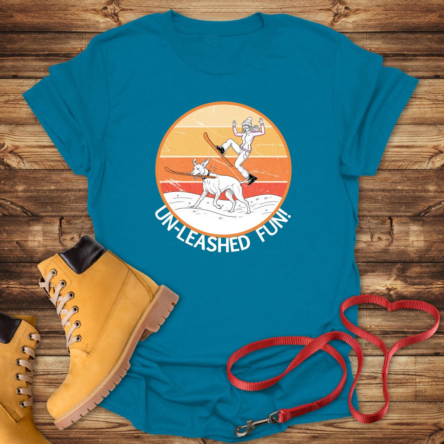 Un-leashed Fun: Vizsla Ski Thief Surprise!