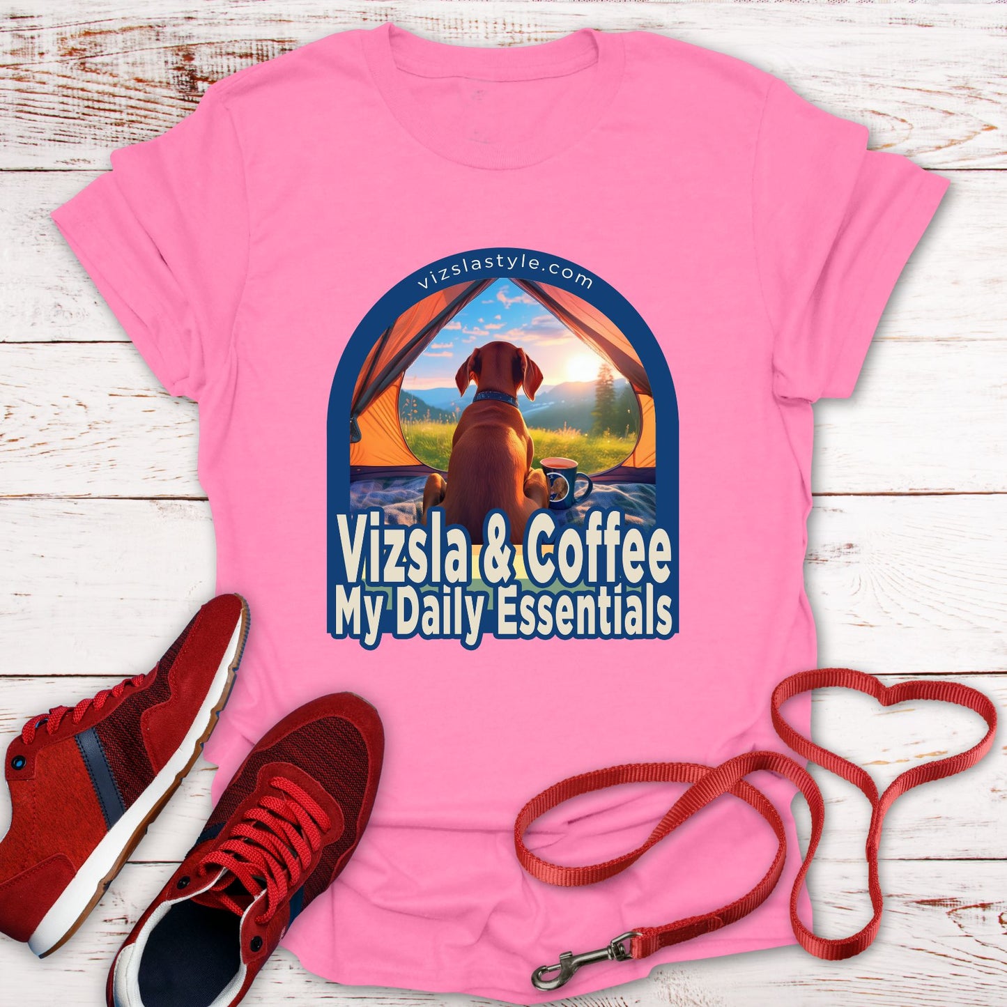 Vizsla & Coffee, My Daily Essentials! t-shirt