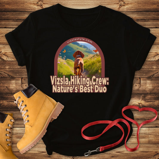 Vizsla Hiking Crew: Nature's Best Duo Dog t-shirt