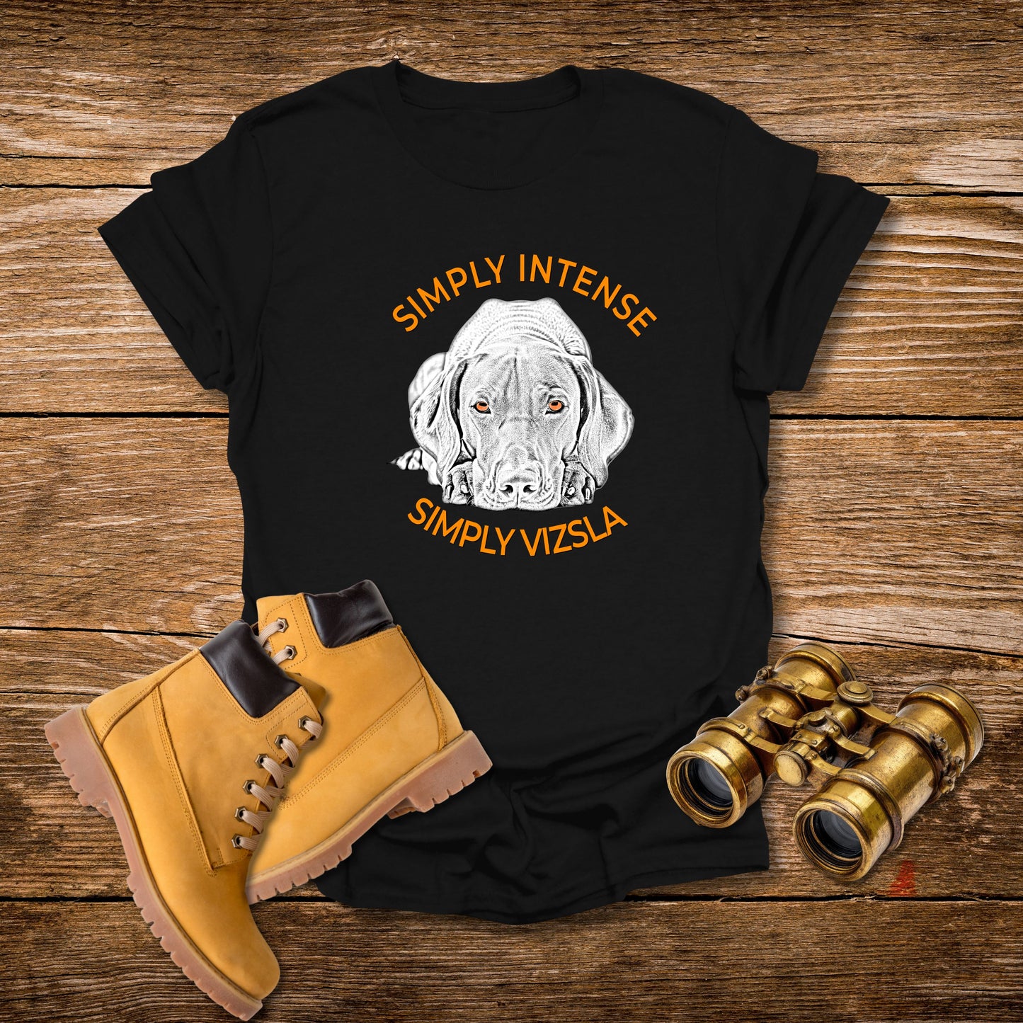 Simply Intense Vizsla T-Shirt — Vizsla Dog Portrait Tee