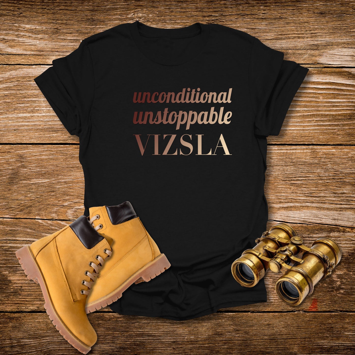 Vizsla T-Shirt — "Unconditional • Unstoppable" Dog Lover Tee