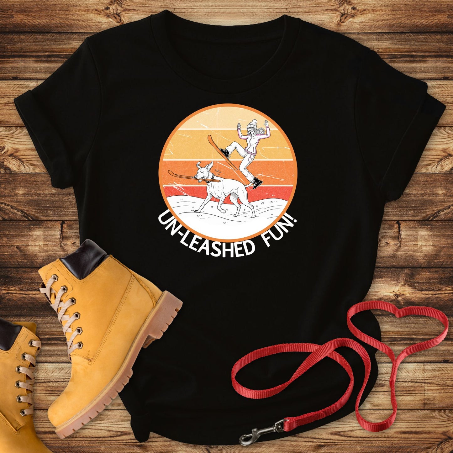 Un-leashed Fun: Vizsla Ski Thief Surprise!