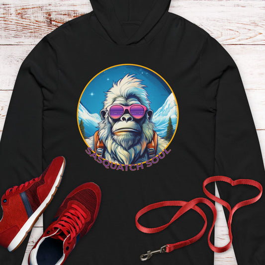 Vizsla Style - Going Norther - Bigfoot - Sasquatch Soul  Hooded T-Shirt - Retro Design