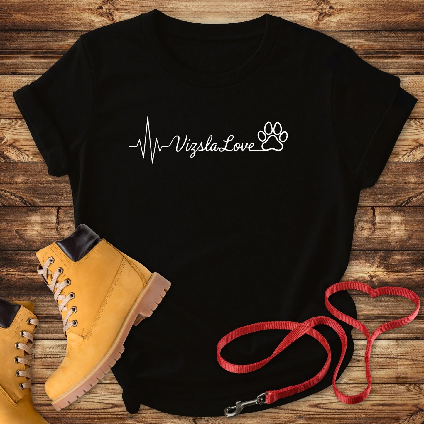 My Heart Beats With Vizsla Love - T-Shirt