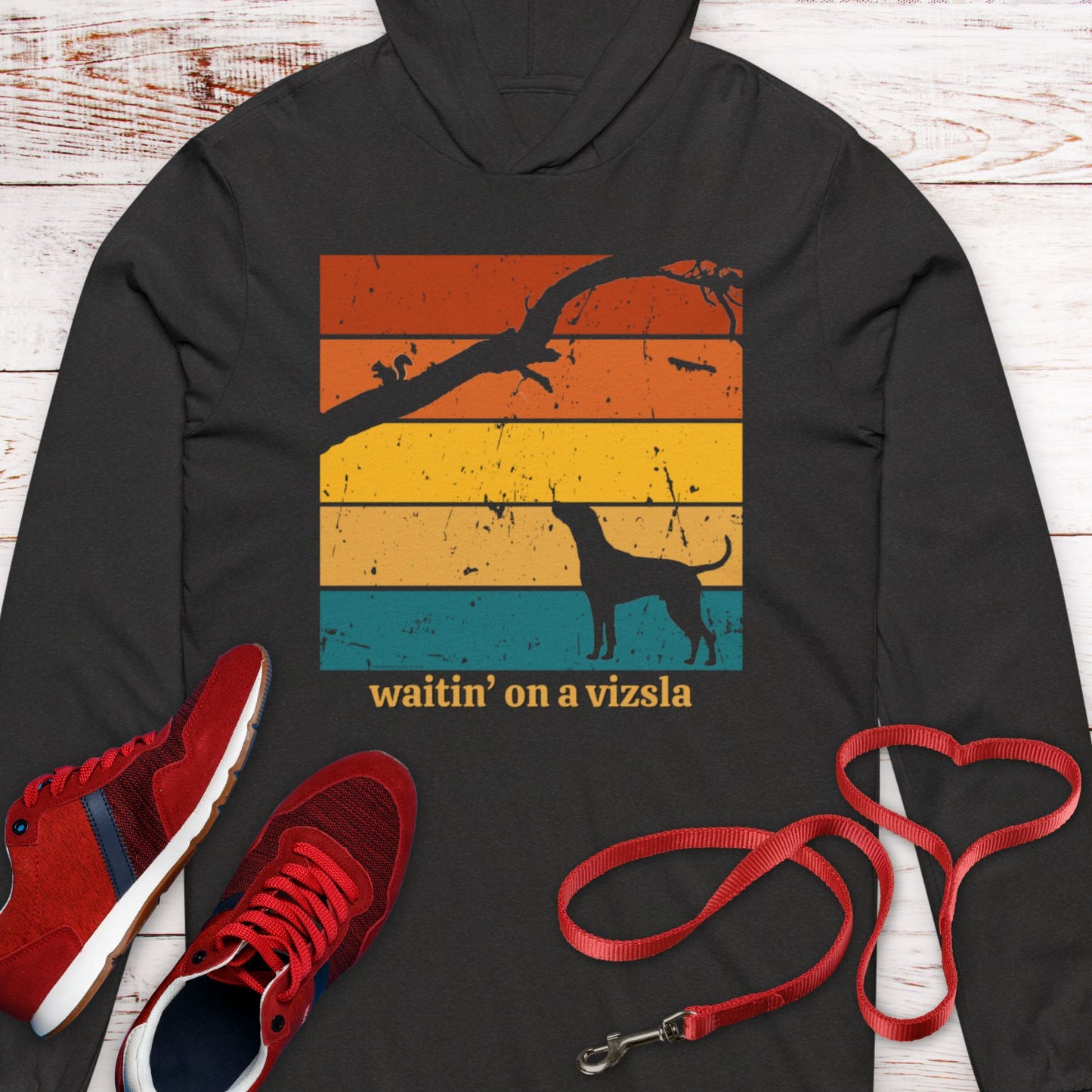 "waitin' on a vizsla"  Hooded T-Shirt