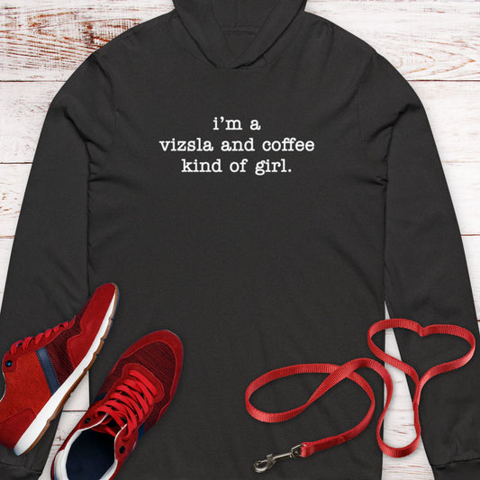 Vizsla & Coffee Girl - Hooded Tee