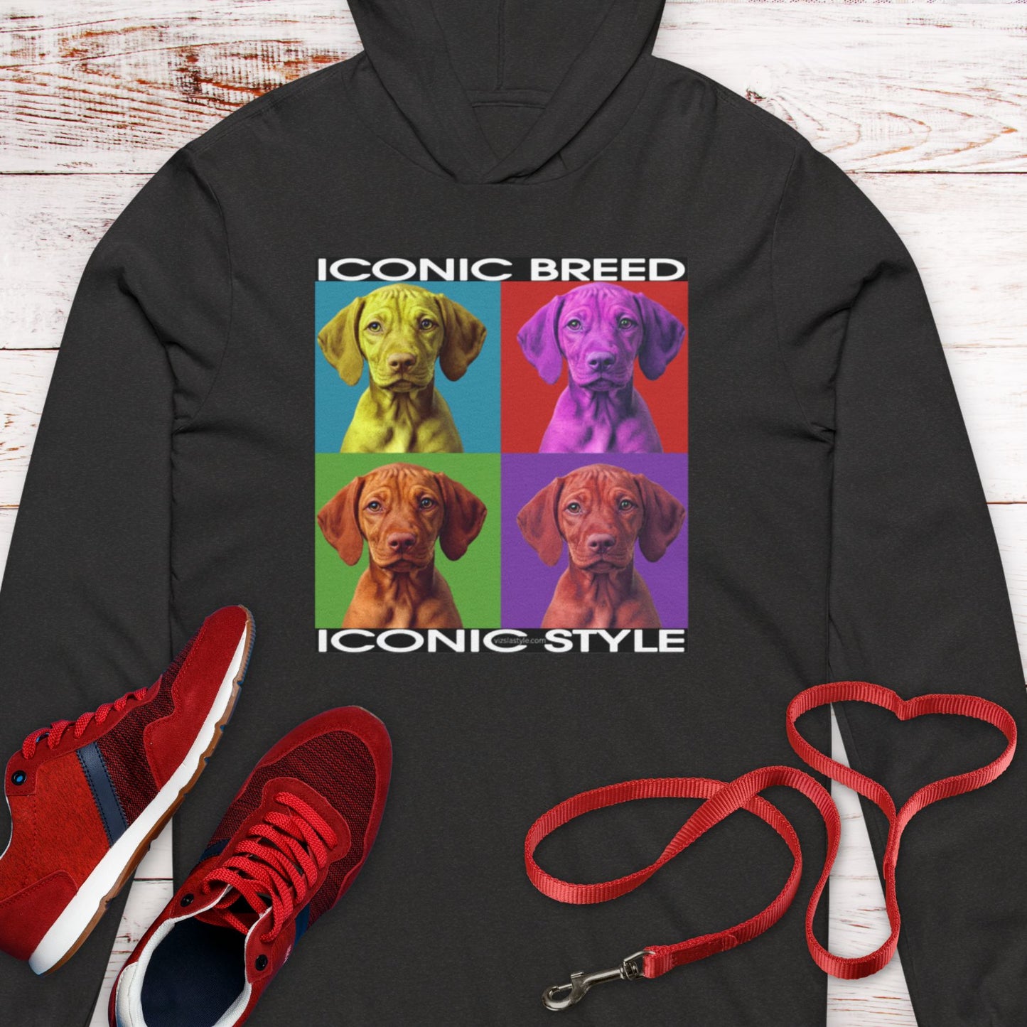 Iconic Breed meets Iconic Style! Vizsla Dog Lover  Hooded T-Shirt