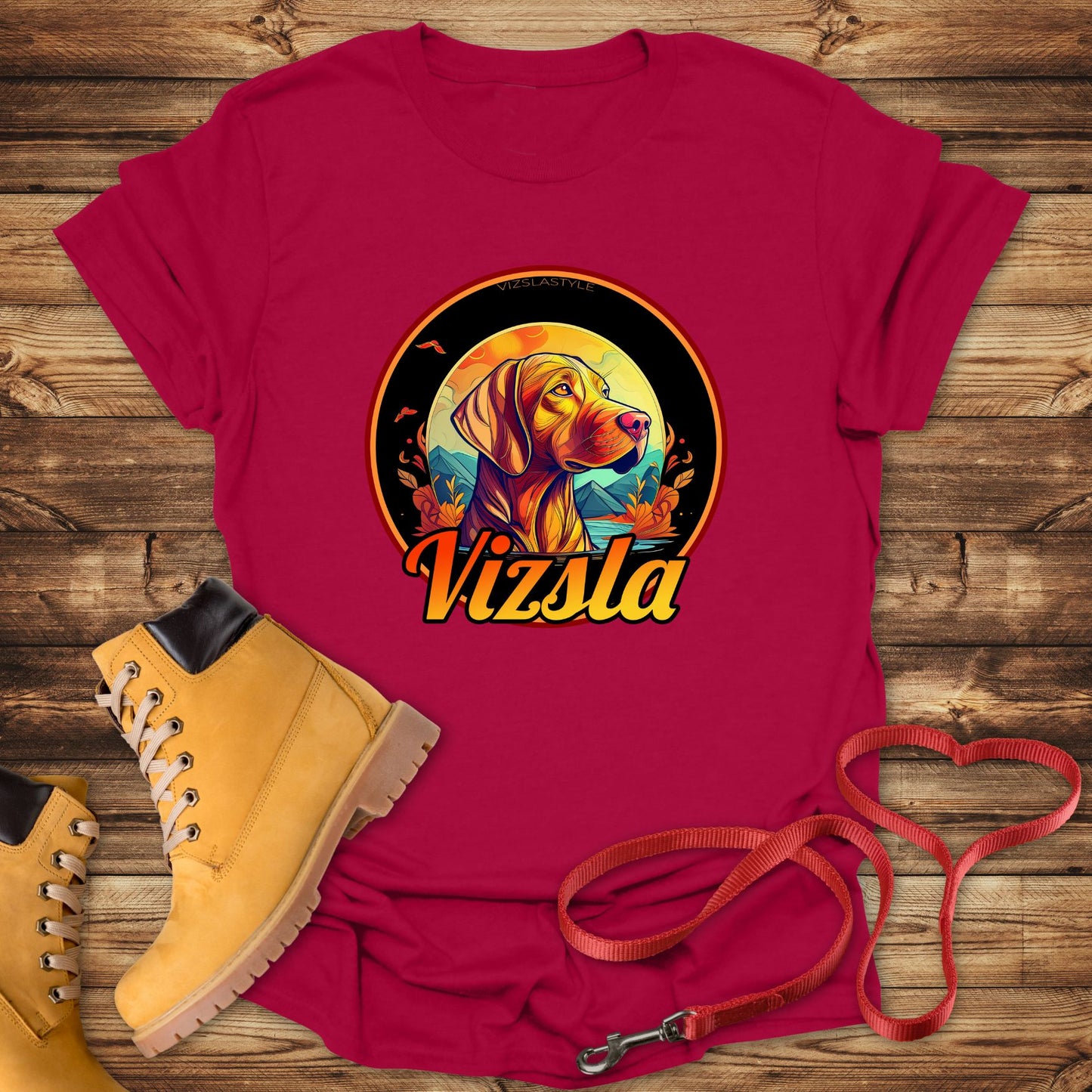 Vizsla: Majestic Fall Colors, Proud Mountain Dog