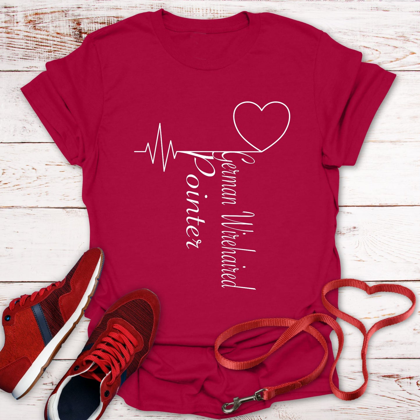 German Wirehaired Pointer Love: Heart Beats for Breed