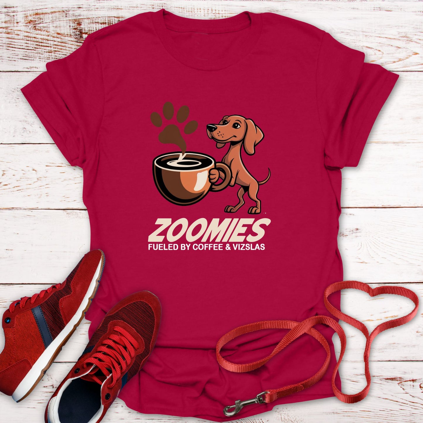 Zoomies: Fueled by Coffee and Vizsla Energy