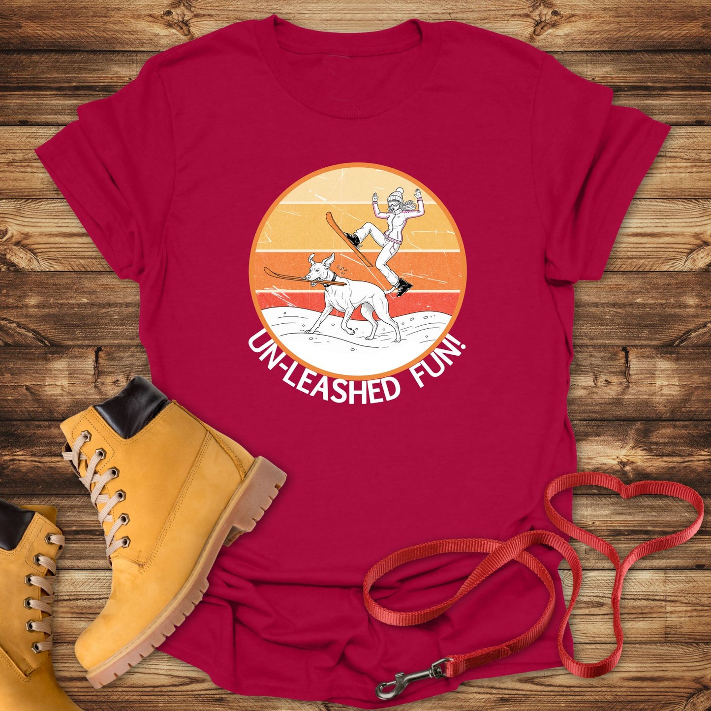 Un-leashed Fun: Vizsla Ski Thief Surprise!