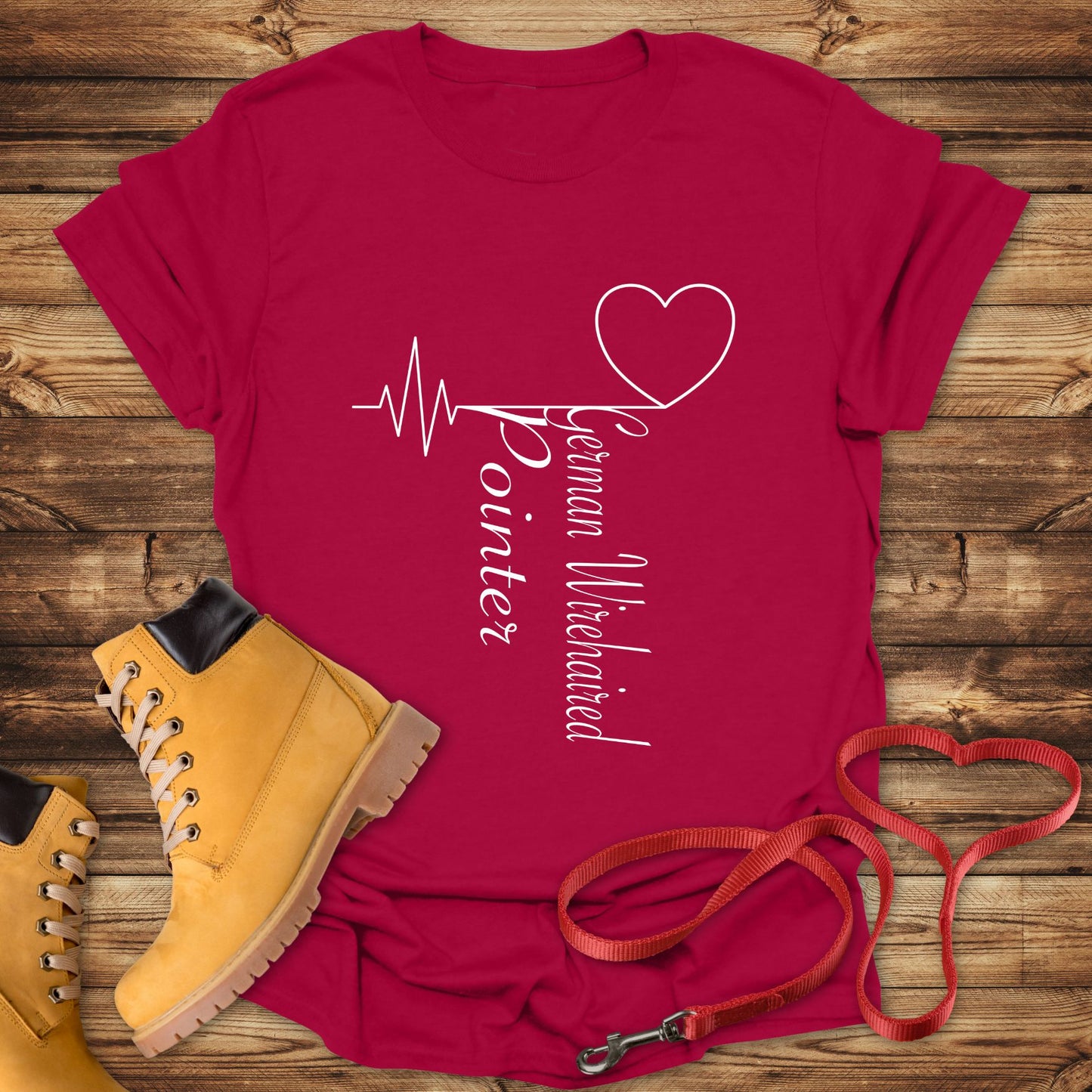 German Wirehaired Pointer Love: Heart Beats for Breed