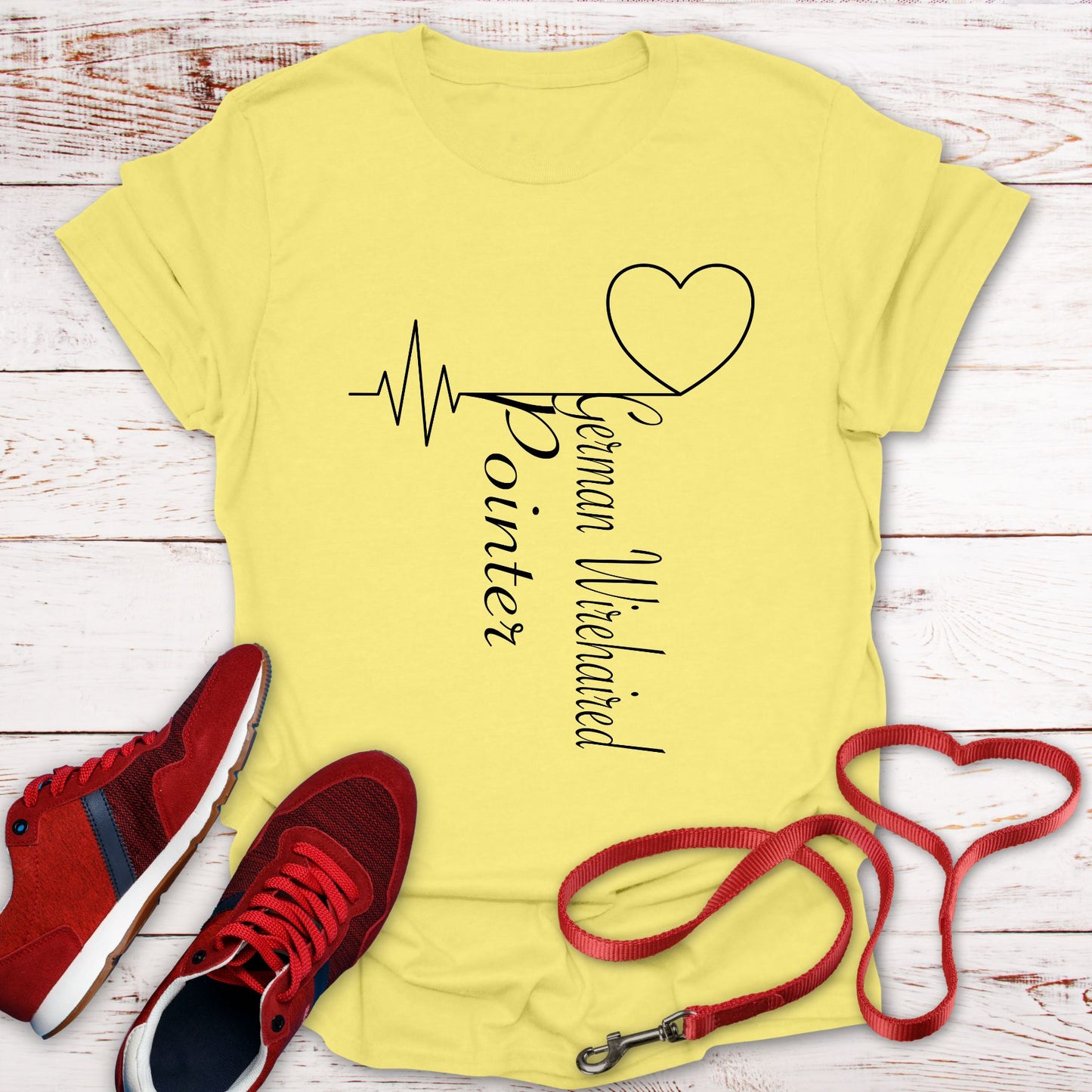 German Wirehaired Pointer Love: Heart Beats for Breed