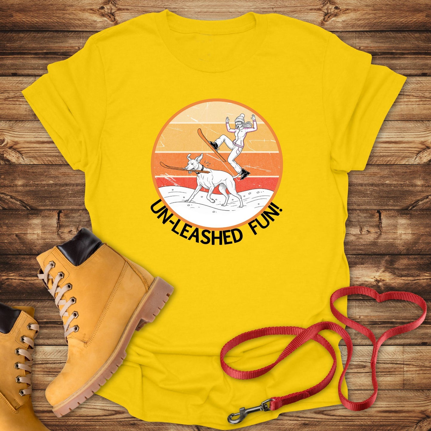 Un-leashed Fun: Vizsla Ski Thief Surprise!