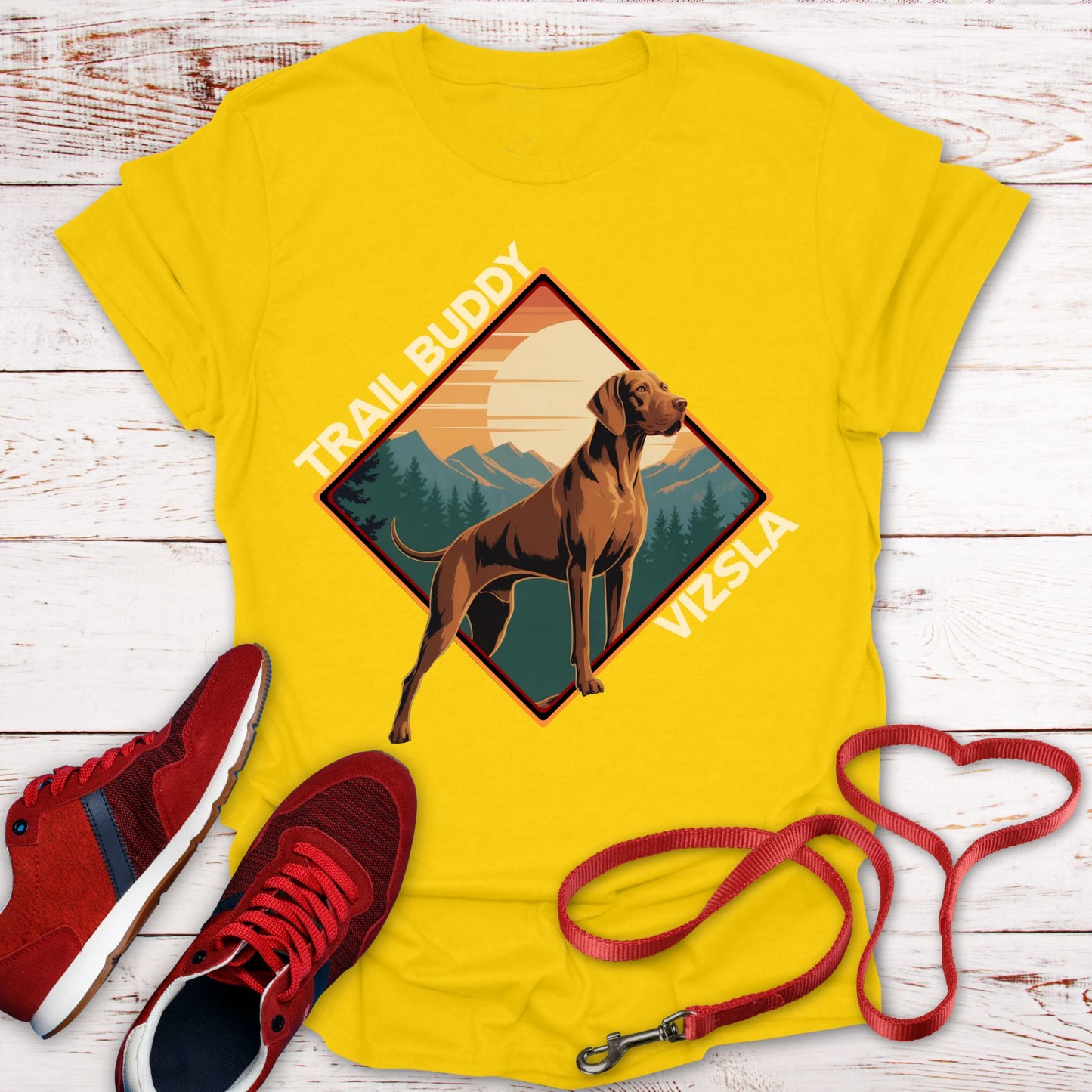 Trail Buddy Vizsla: Proud, Loyal, and Majestic