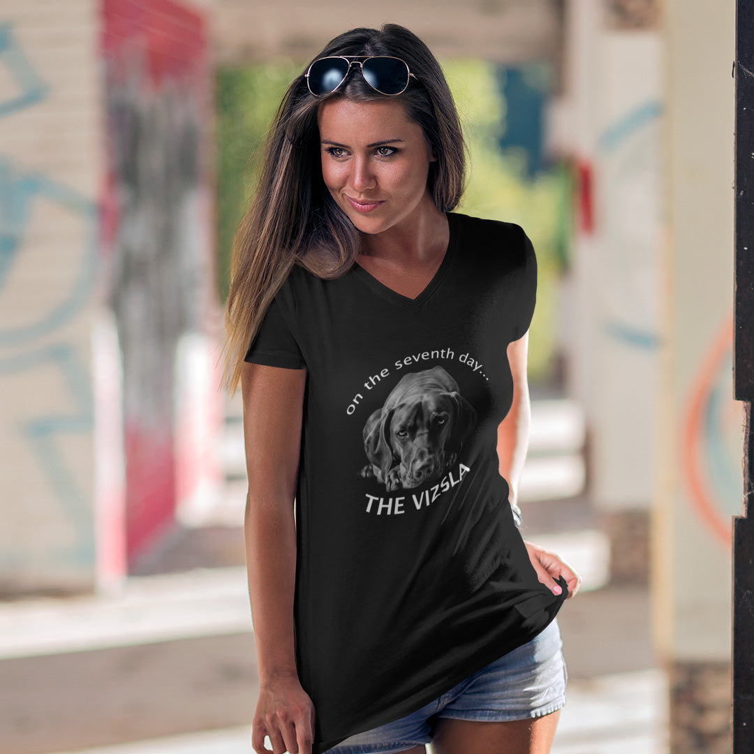 The Vizsla Created on the Seventh Day T-Shirt
