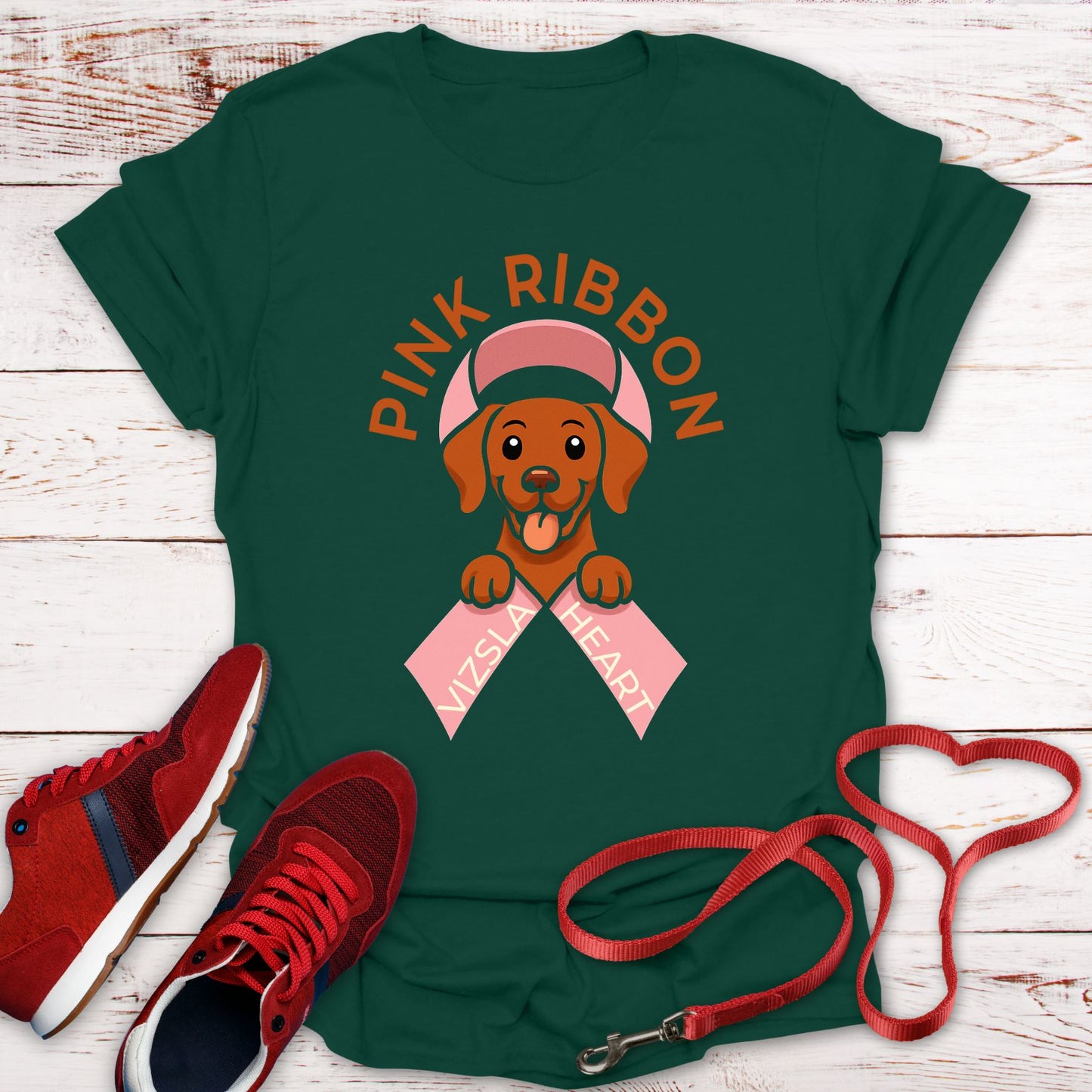 Pink Ribbon, Vizsla Heart: Fighting Together