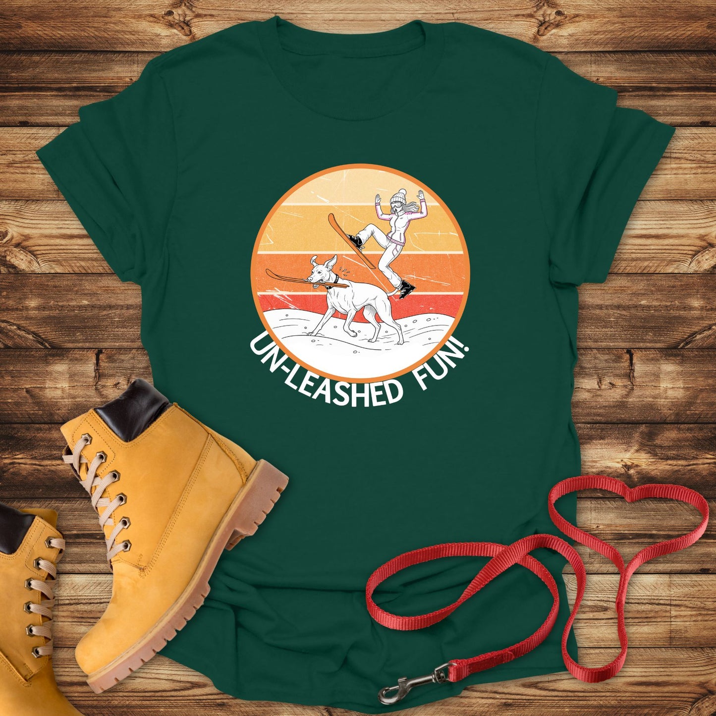 Un-leashed Fun: Vizsla Ski Thief Surprise!