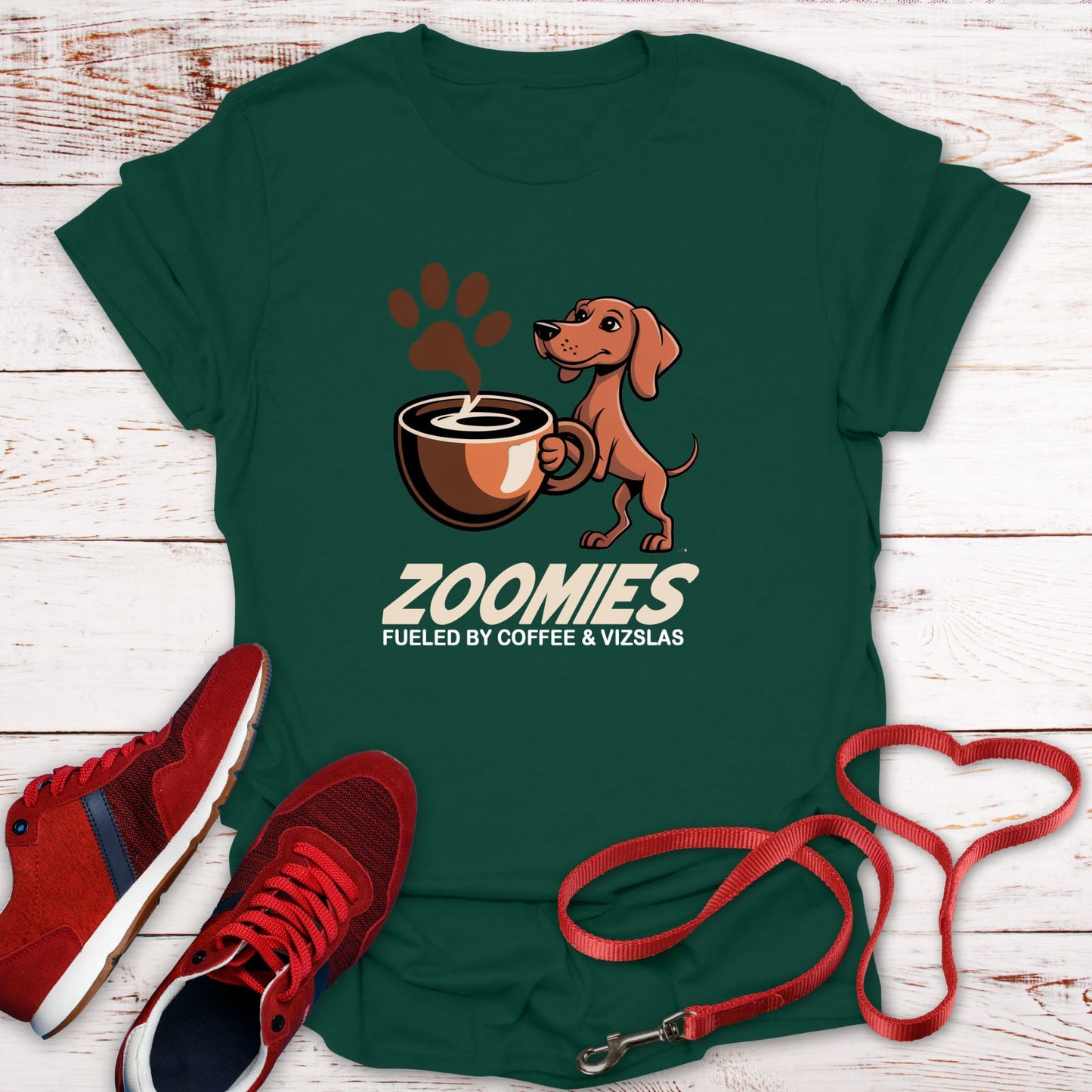 Zoomies: Fueled by Coffee and Vizsla Energy