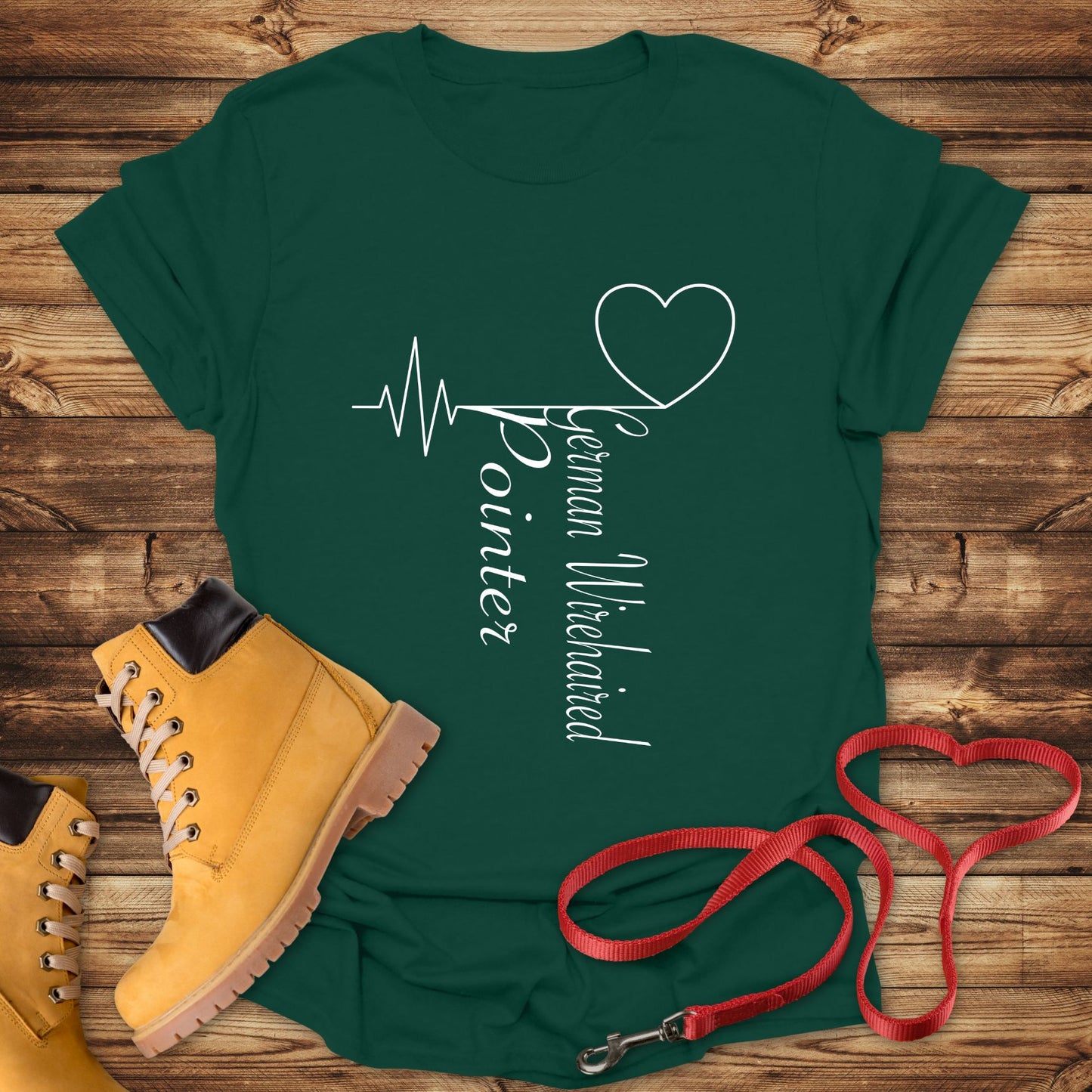 German Wirehaired Pointer Love: Heart Beats for Breed