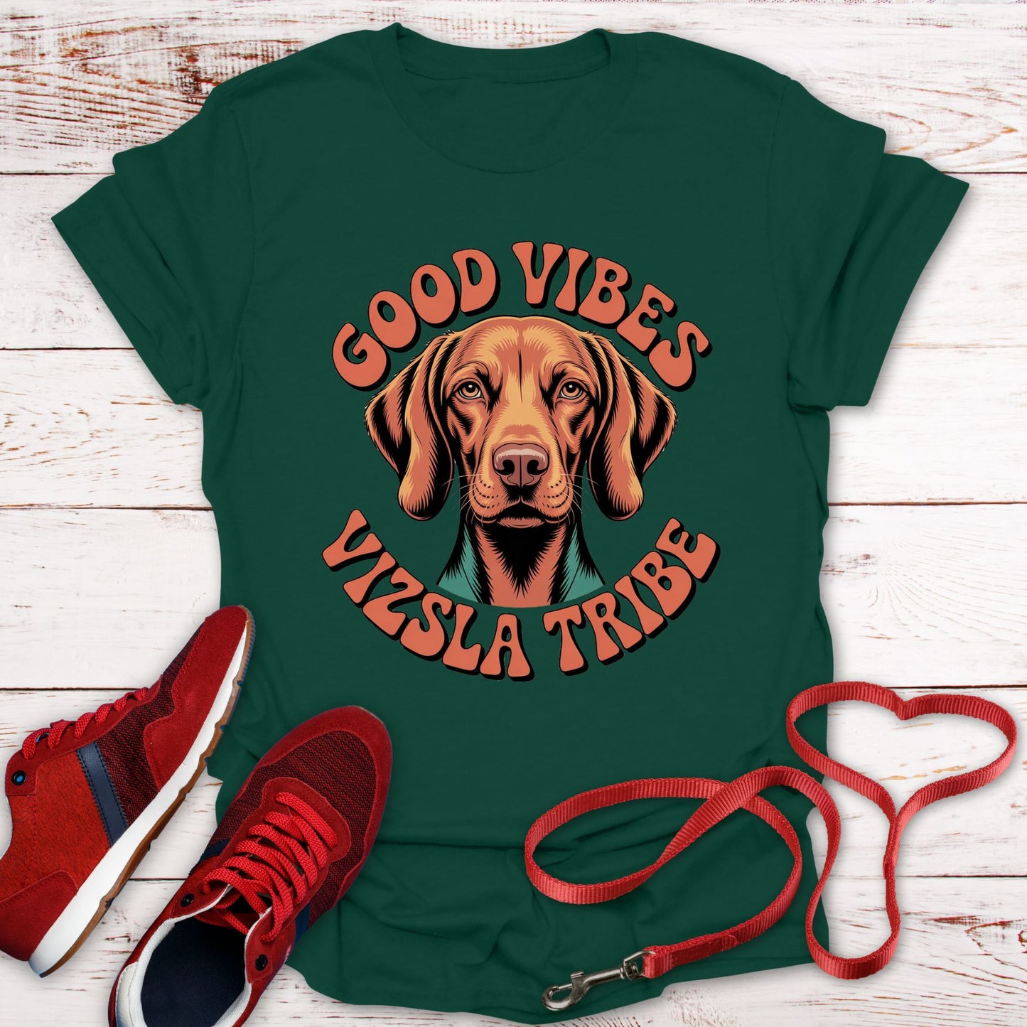 Good Vibes & Vizsla Tribe: Vintage Style Tee