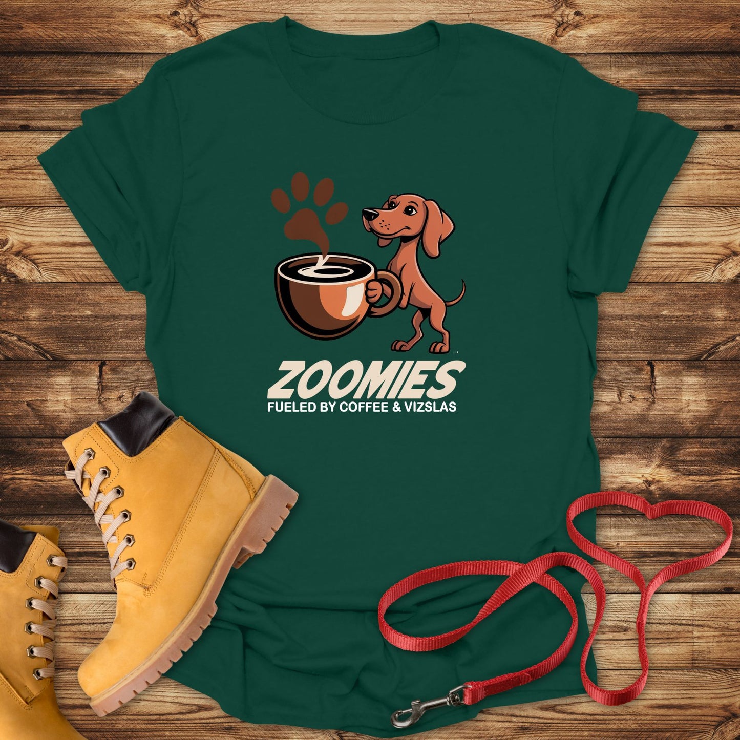 Zoomies: Fueled by Coffee and Vizsla Energy