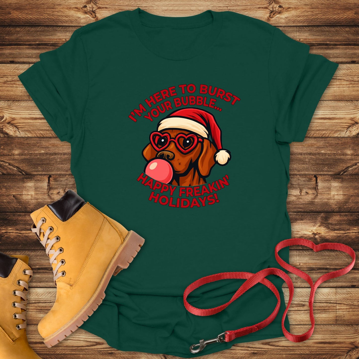 This Vizsla Bursts Your Holiday Bubble