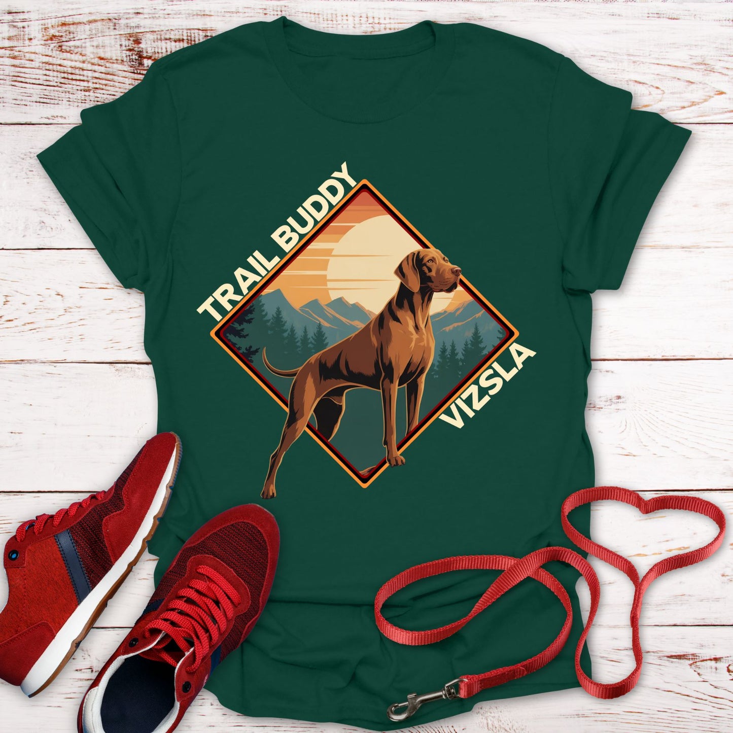 Trail Buddy Vizsla: Proud, Loyal, and Majestic