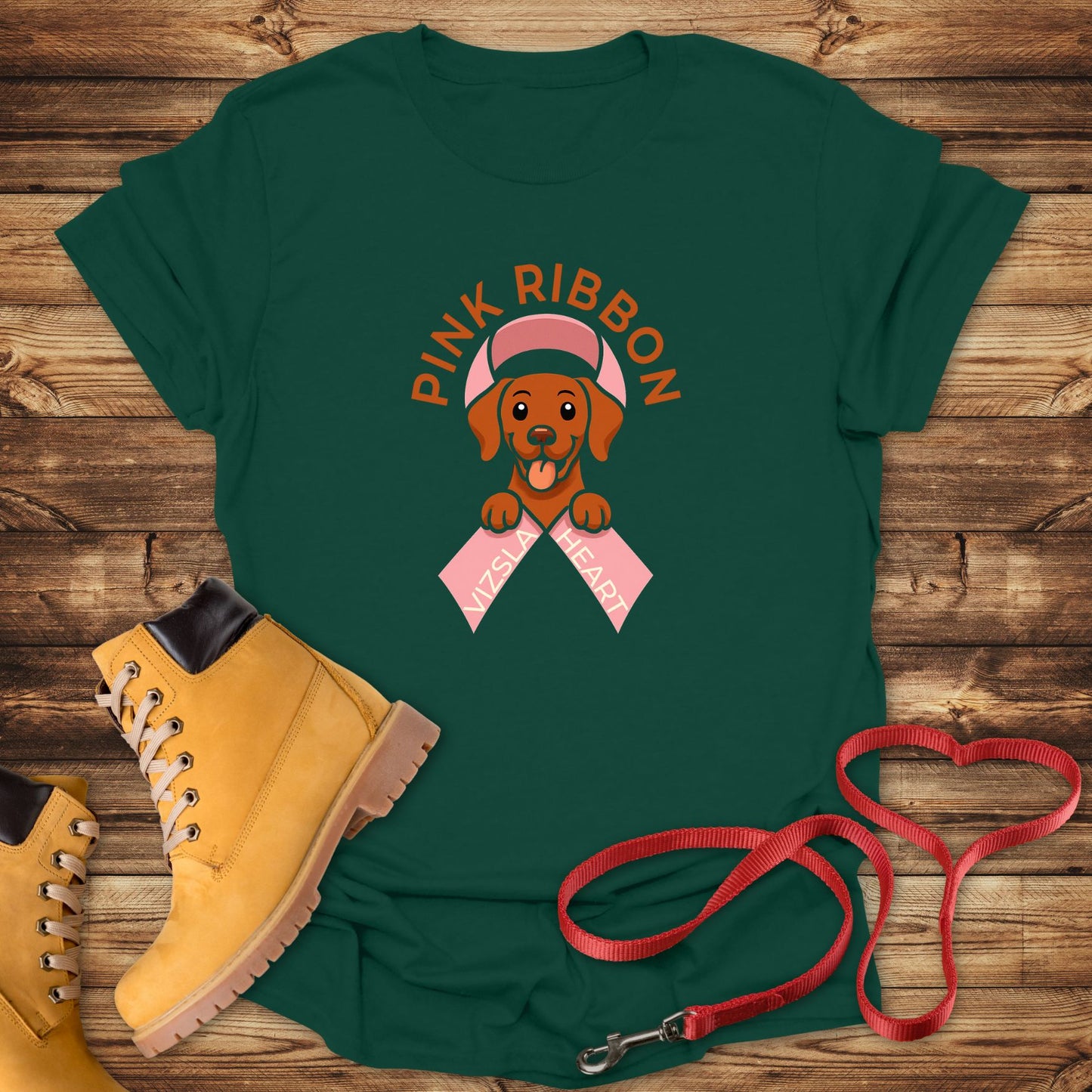 Pink Ribbon, Vizsla Heart: Fighting Together