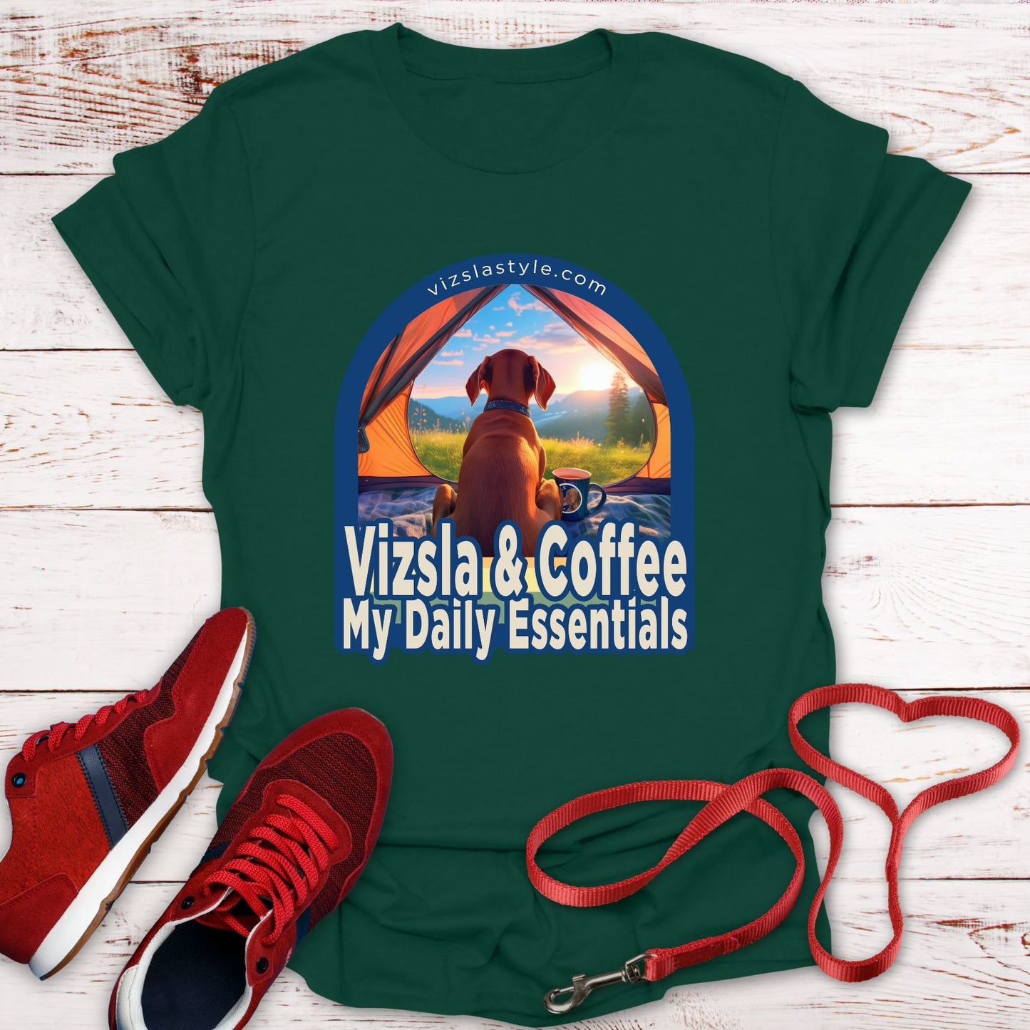 Vizsla & Coffee, My Daily Essentials! t-shirt
