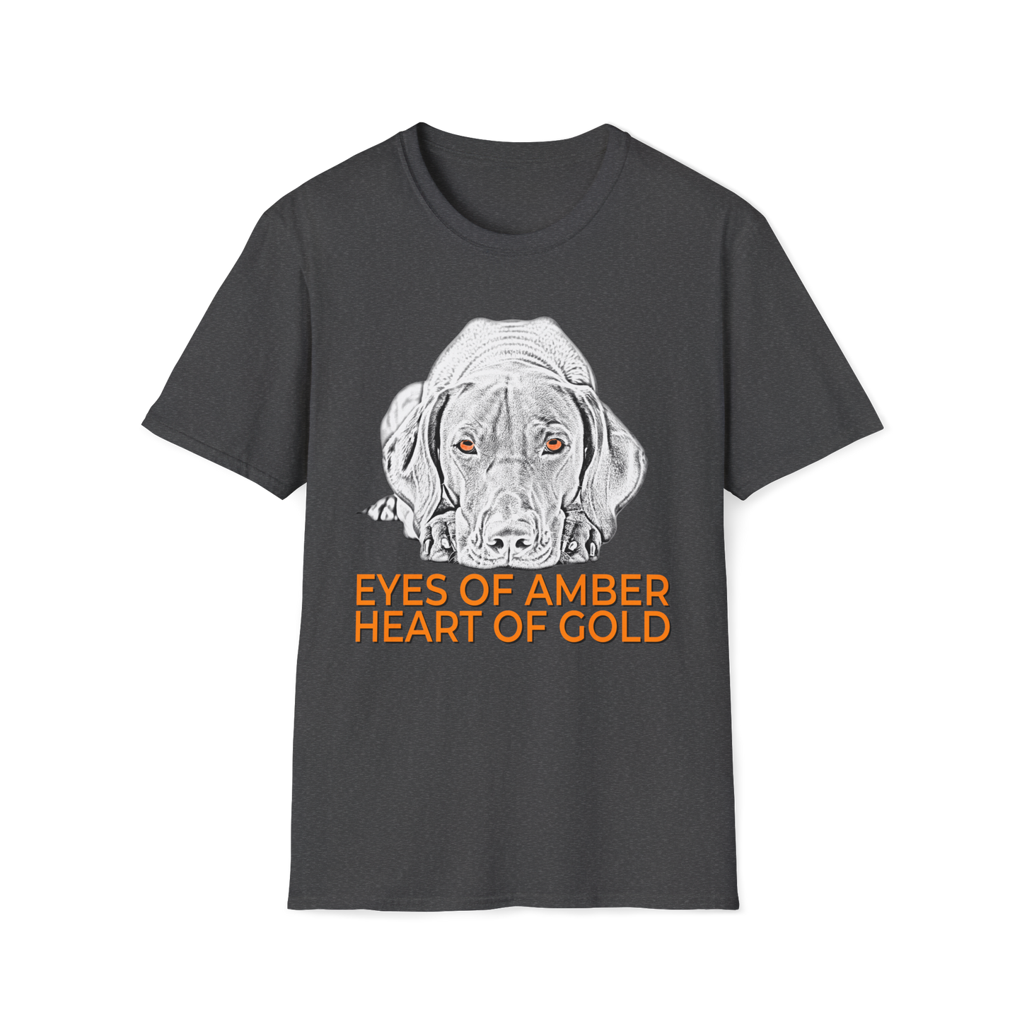 Vizsla T-Shirt — "Eyes of Amber, Heart of Gold" Dog Lover Tee