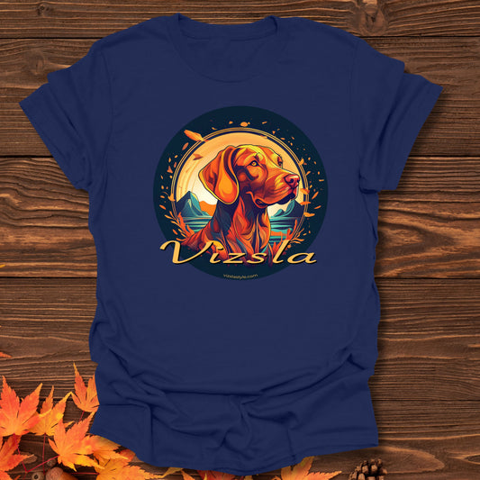 Vizsla Style Glorious Fall - Vizsla Dog Face in Vintage Colors