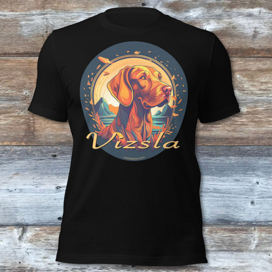Vizsla Style Glorious Fall - Vizsla Dog Face in Vintage Colors
