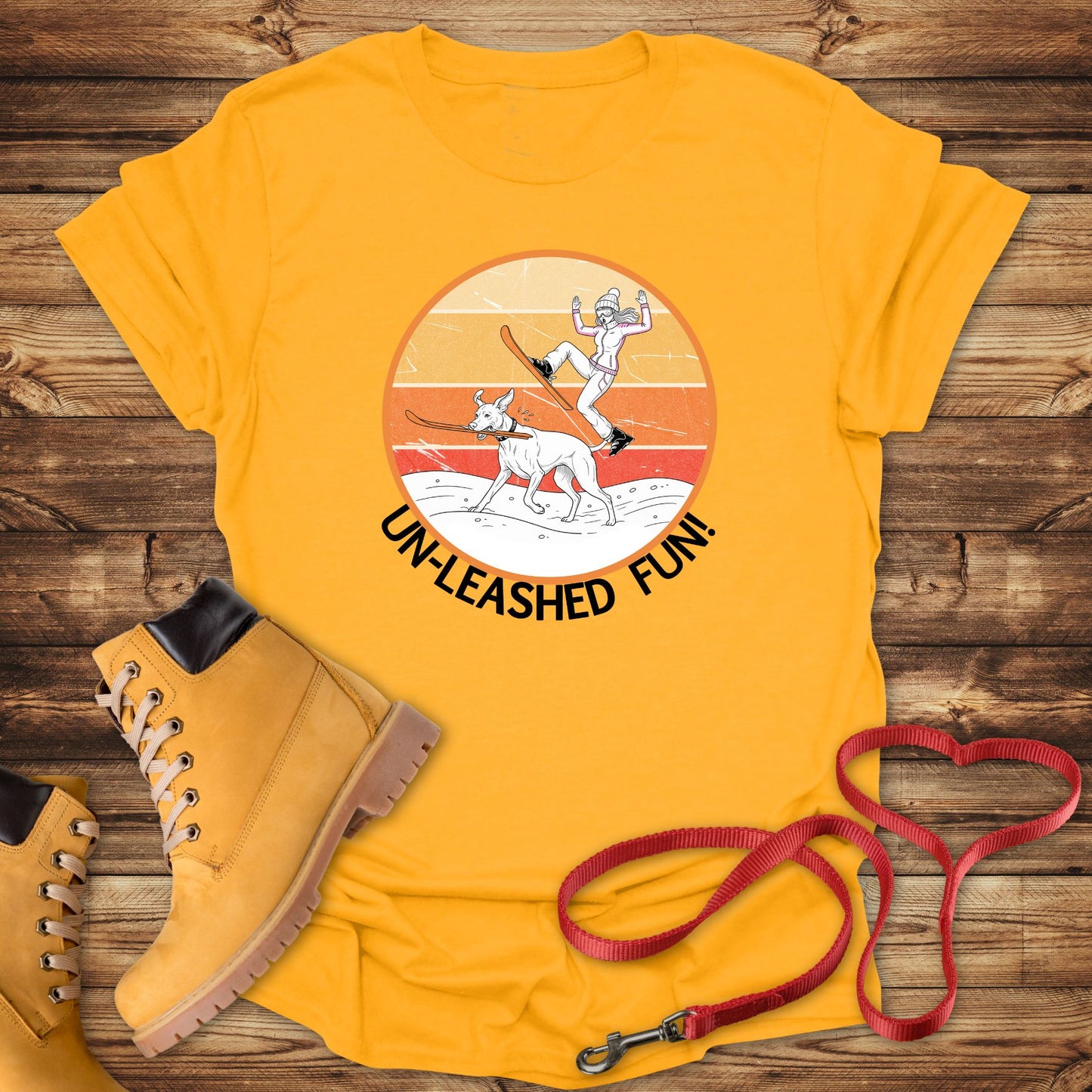 Un-leashed Fun: Vizsla Ski Thief Surprise!