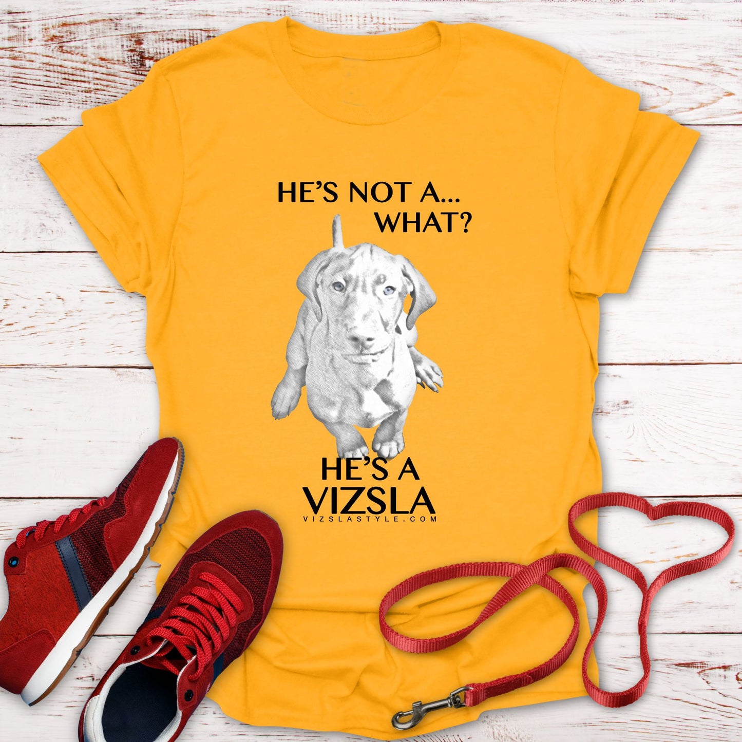 He's Not A What... He's A Vizsla - All Around Sports T-shirt