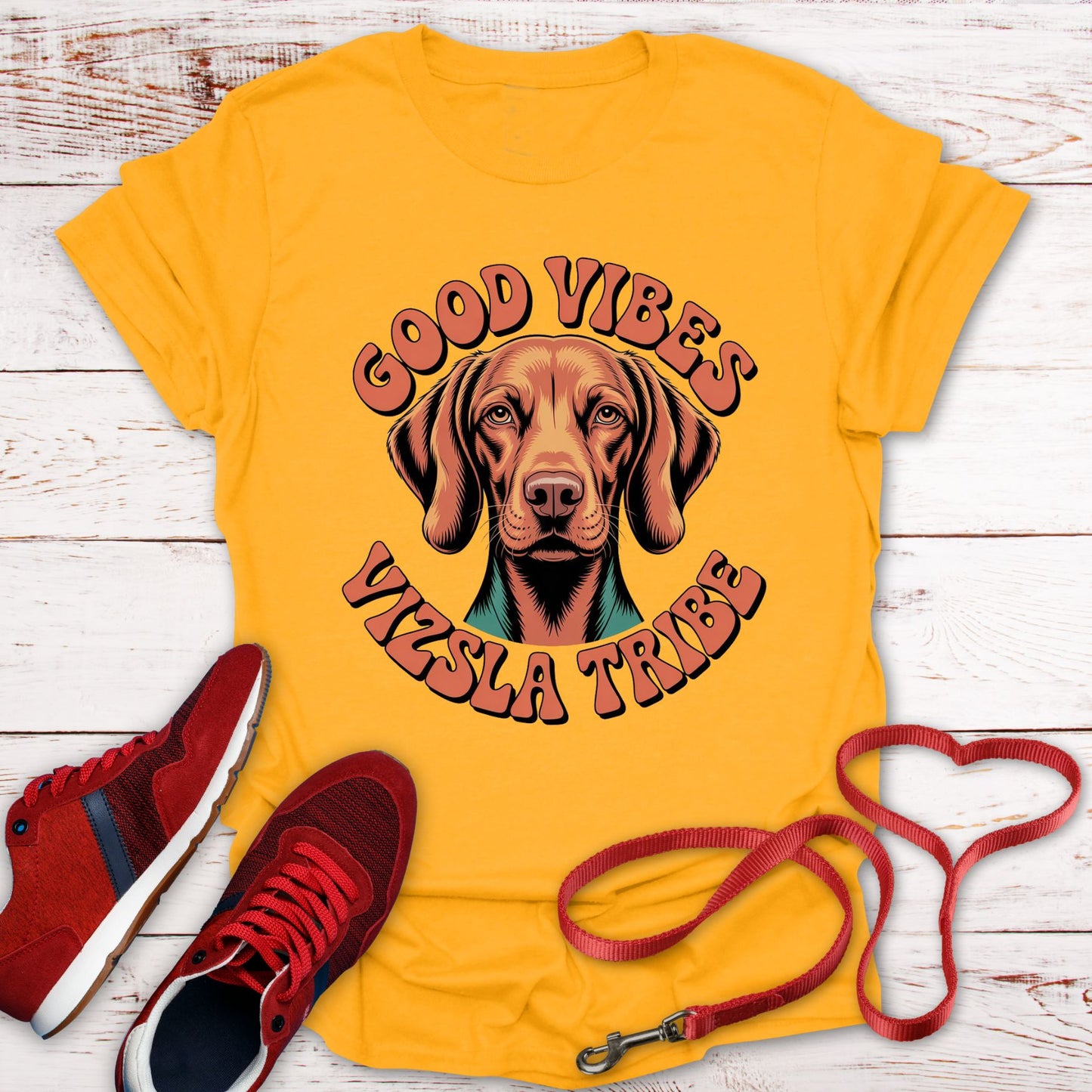 Good Vibes & Vizsla Tribe: Vintage Style Tee