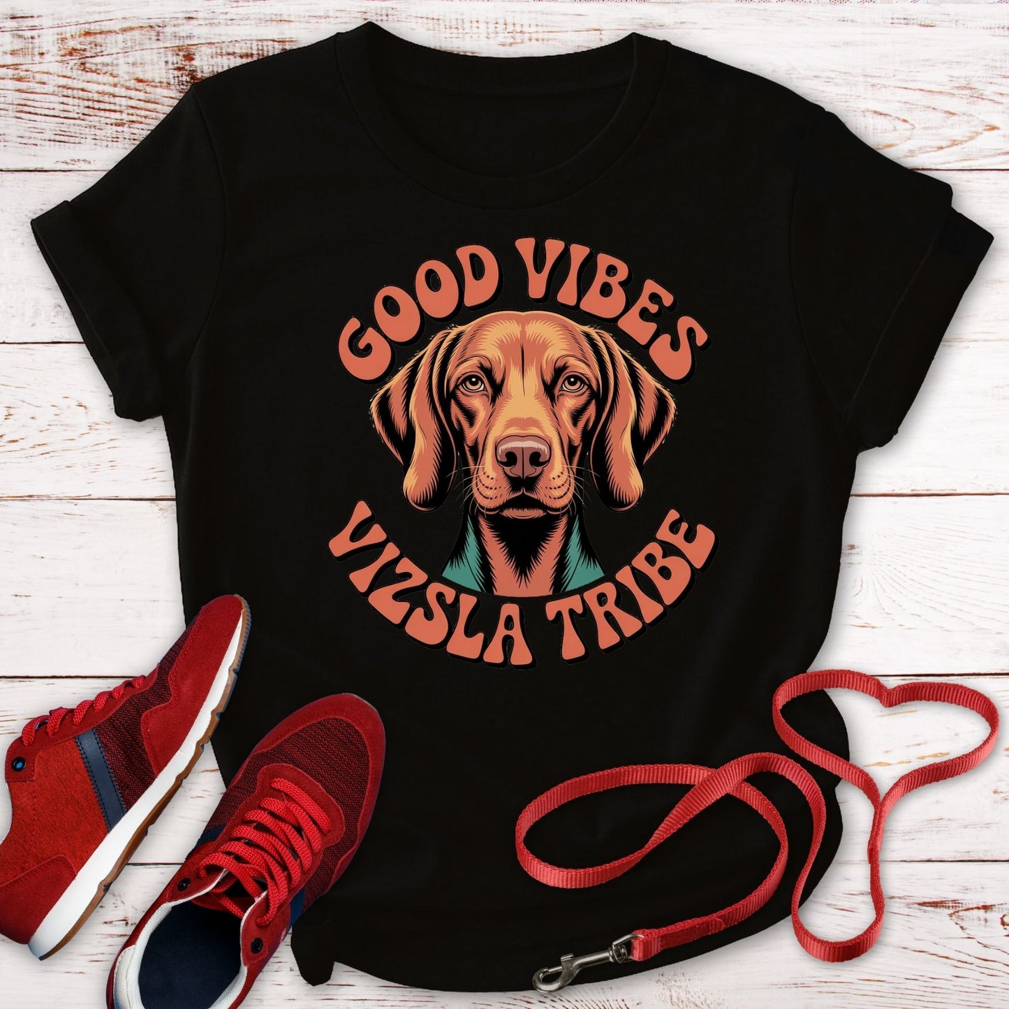 Good Vibes & Vizsla Tribe: Vintage Style Tee