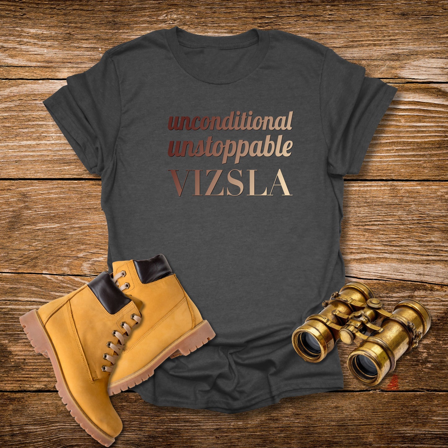 Vizsla T-Shirt — "Unconditional • Unstoppable" Dog Lover Tee