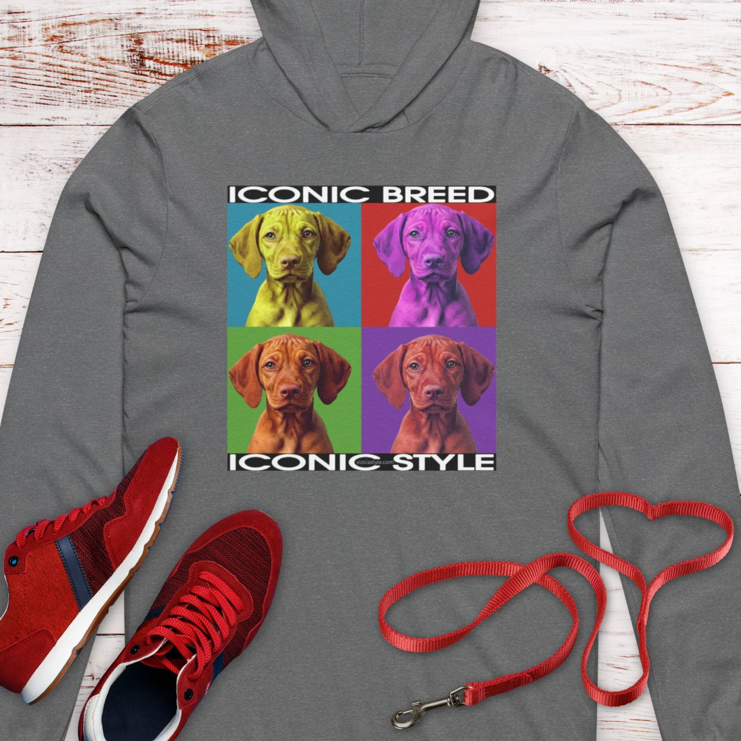 Iconic Breed meets Iconic Style! Vizsla Dog Lover  Hooded T-Shirt