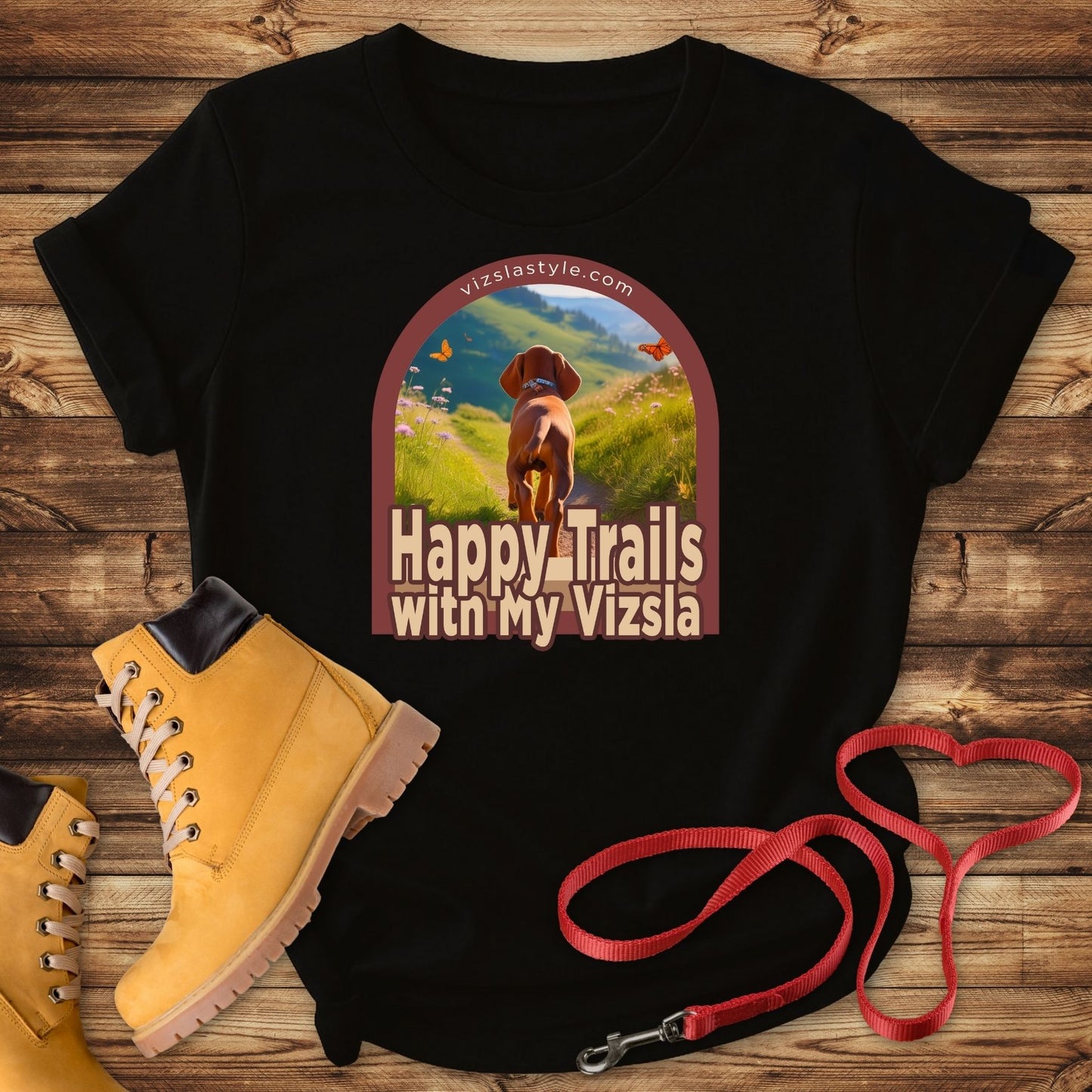 Happy Trails With My Vizsla Dog t-shirt