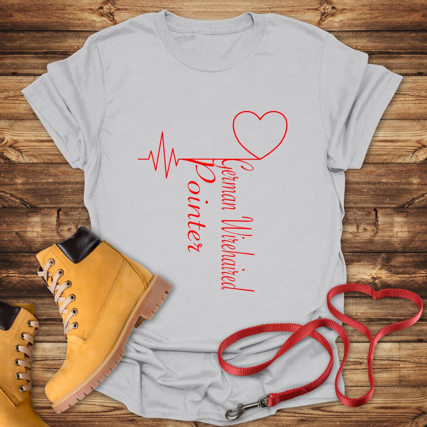 German Wirehaired Pointer Love: Heart Beats for Breed