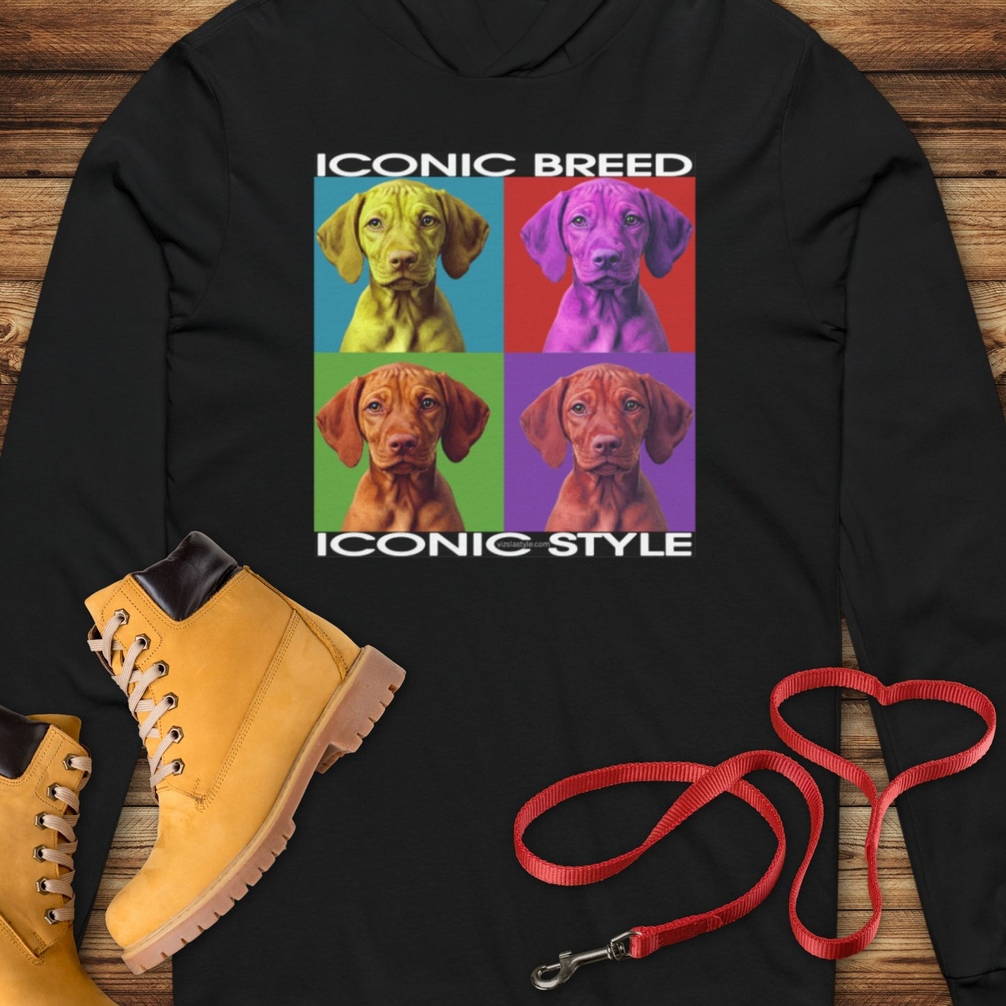 Iconic Breed meets Iconic Style! Vizsla Dog Lover  Hooded T-Shirt
