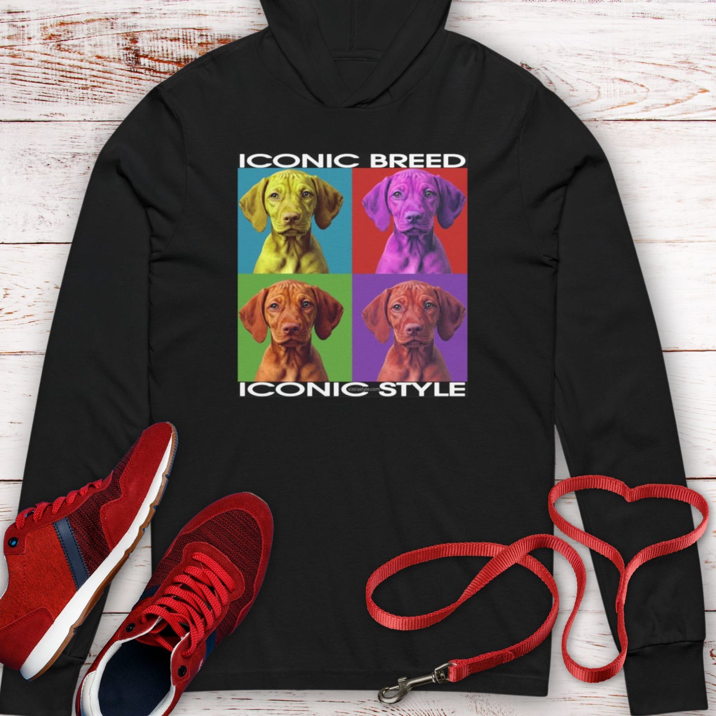 Iconic Breed meets Iconic Style! Vizsla Dog Lover  Hooded T-Shirt