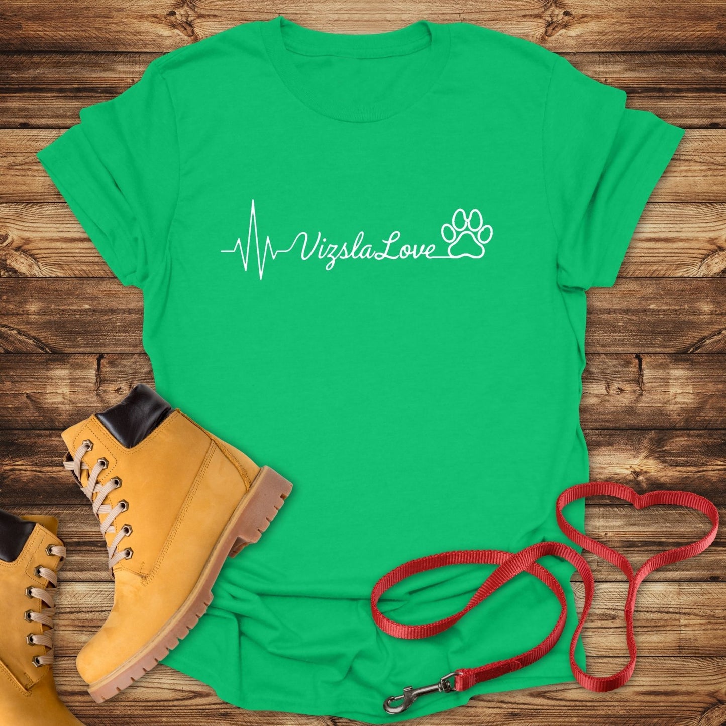 My Heart Beats With Vizsla Love - T-Shirt