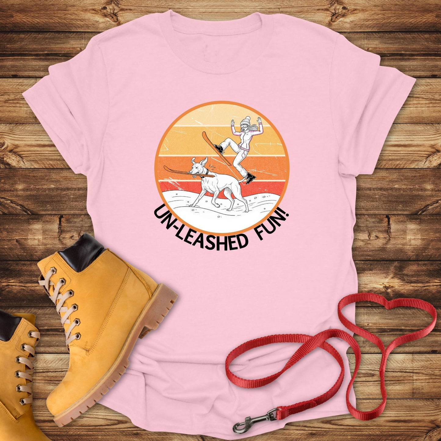 Un-leashed Fun: Vizsla Ski Thief Surprise!