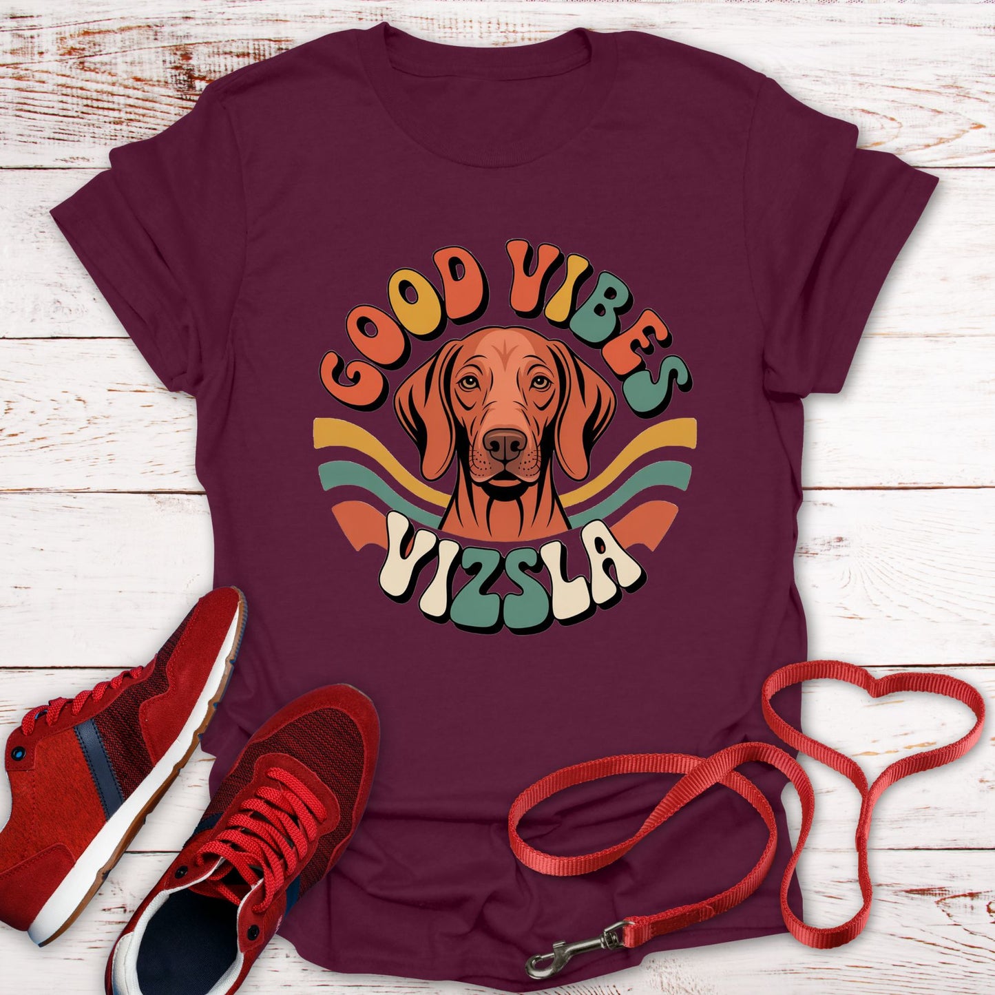 Good Vibes: That Cool Vizsla Look T-Shirt