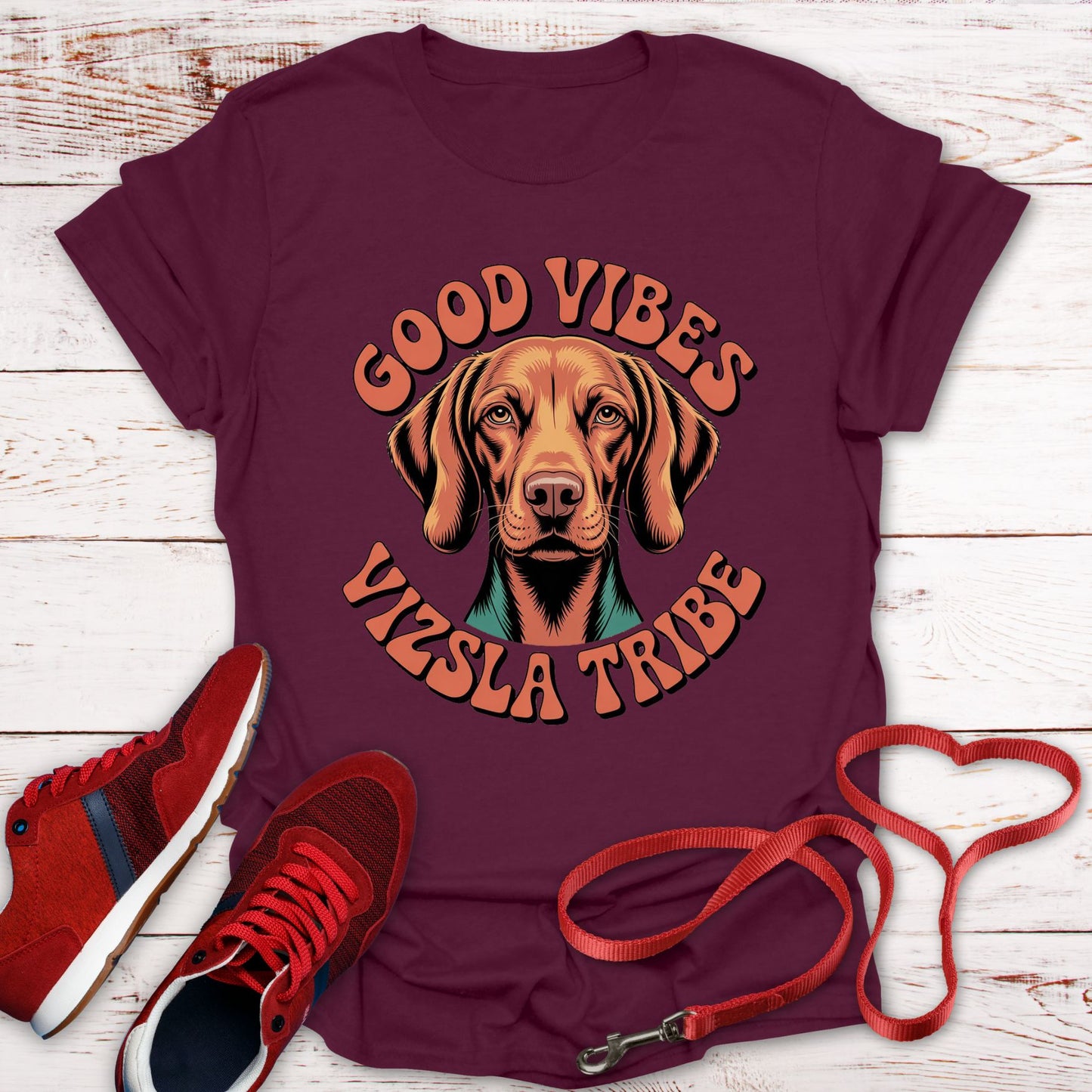 Good Vibes & Vizsla Tribe: Vintage Style Tee