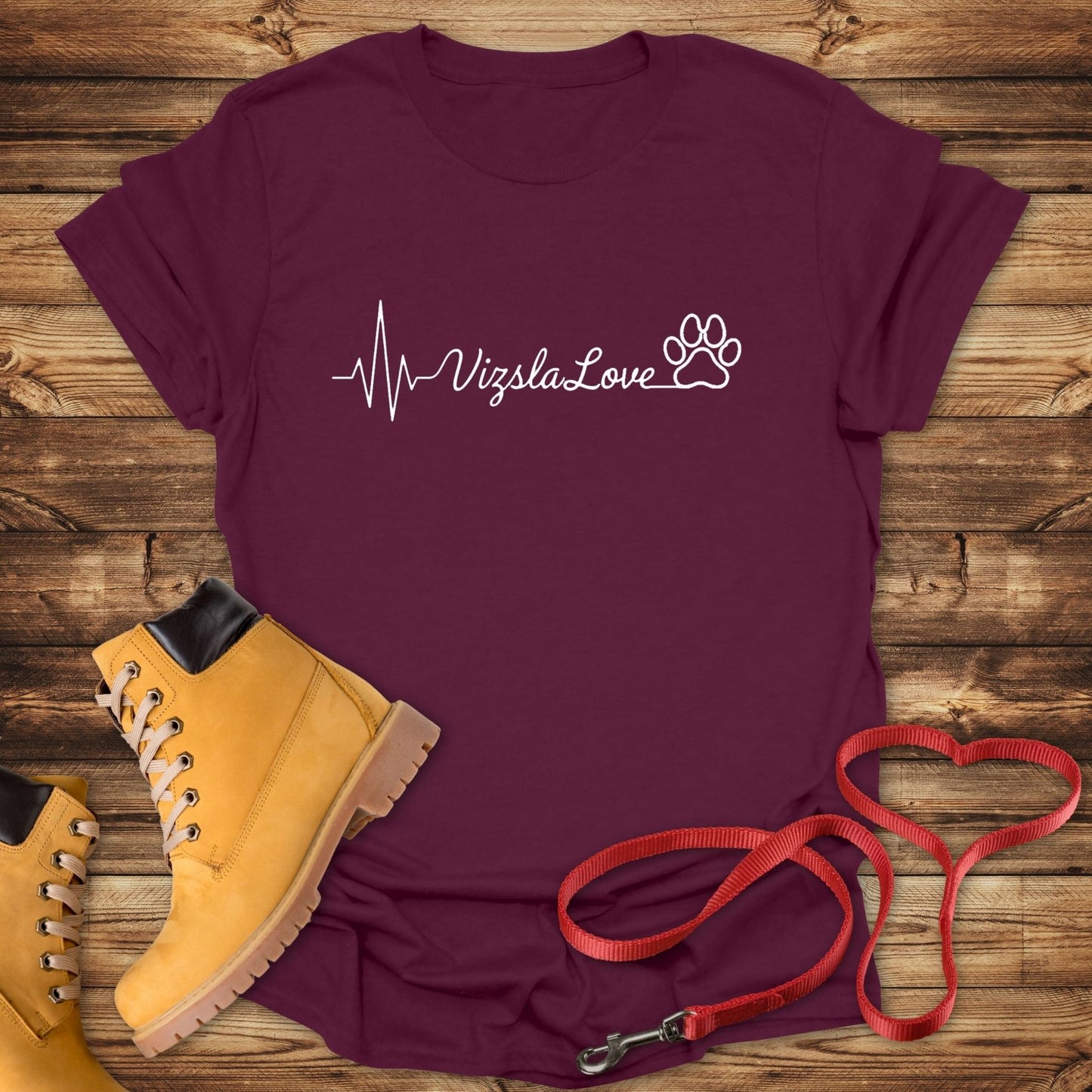 My Heart Beats With Vizsla Love - T-Shirt